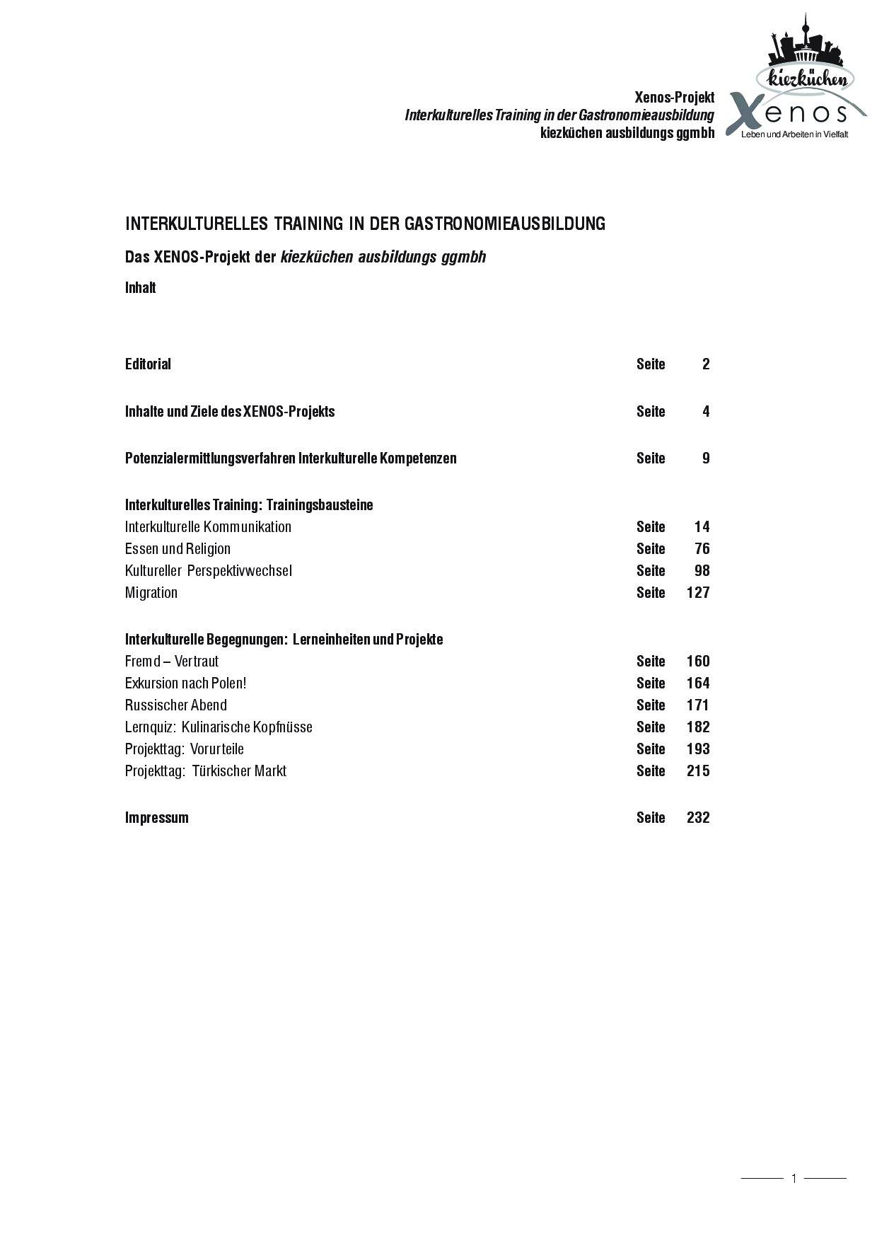 Cover von Interkulturelles Training in der Gastronomieausbildung