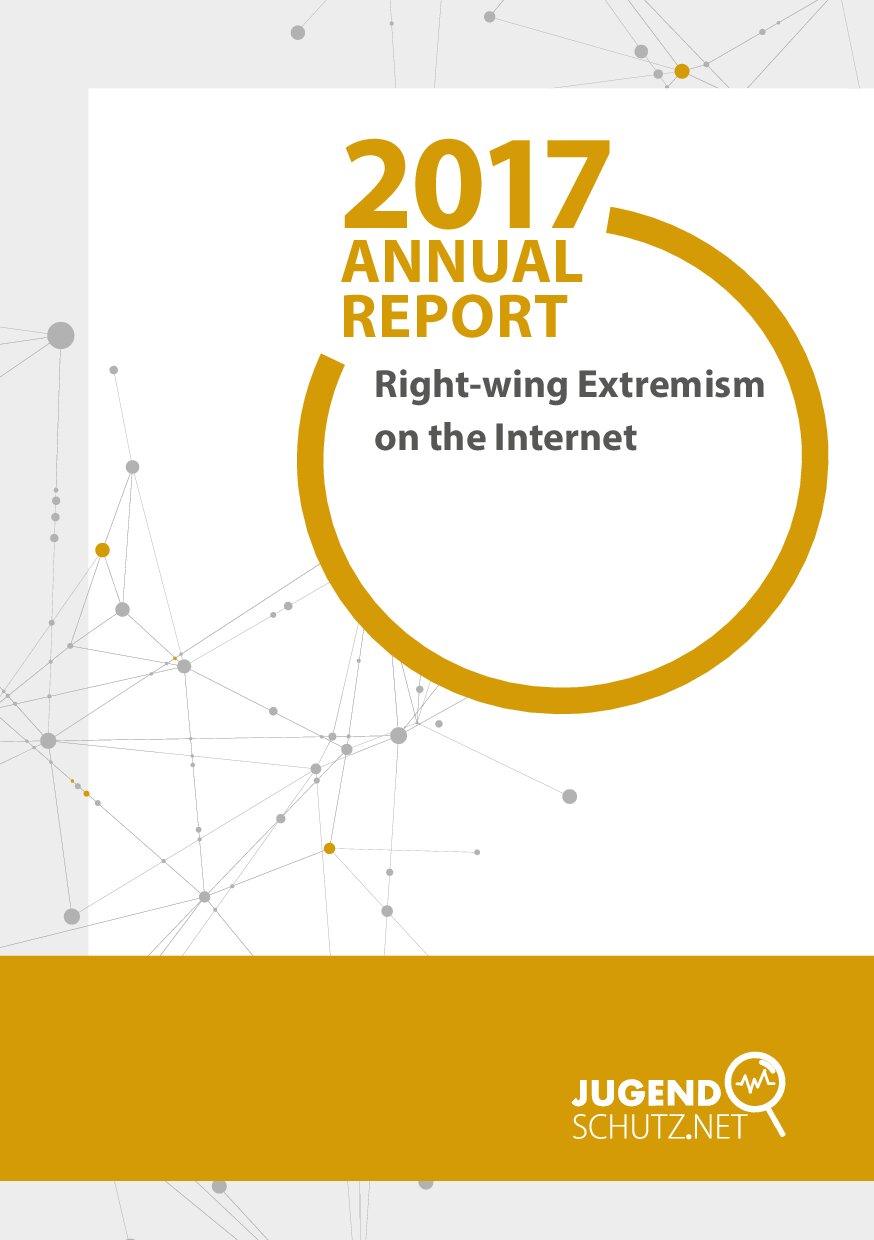 Cover von 2017 Annual Report. Right-wing Extremism on the Internet