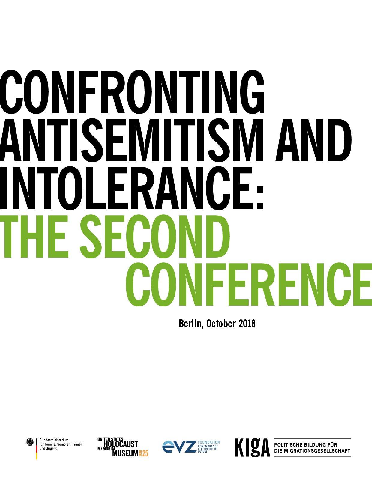 Cover von Confronting Antisemitism and Intolerance: An International Exchange. Washington DC, June 2017