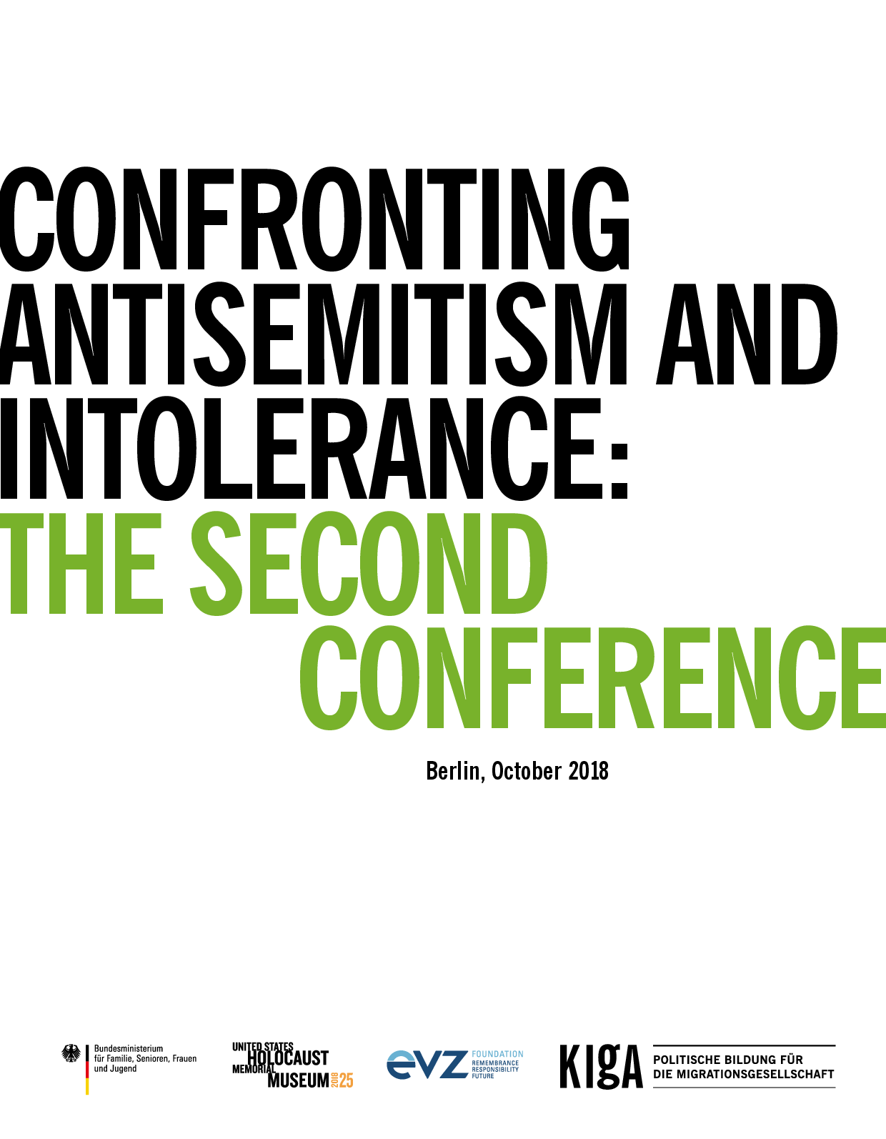 Cover von Confronting Antisemitism and Intolerance: The Second Conference.