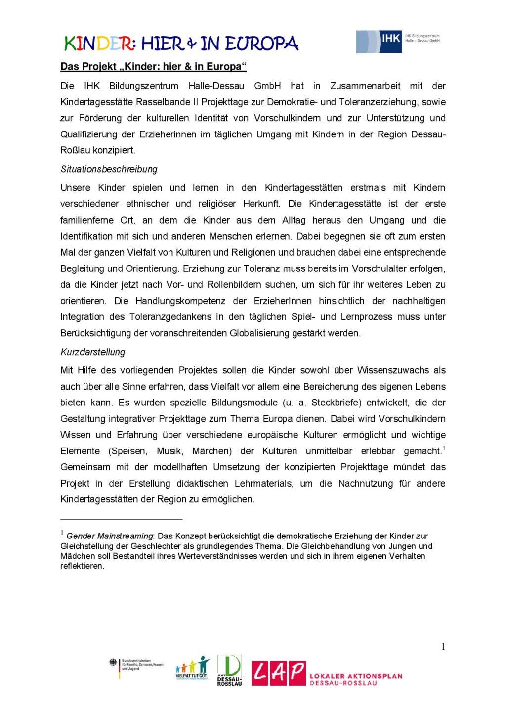 Cover von Kinder: Hier & in Europa