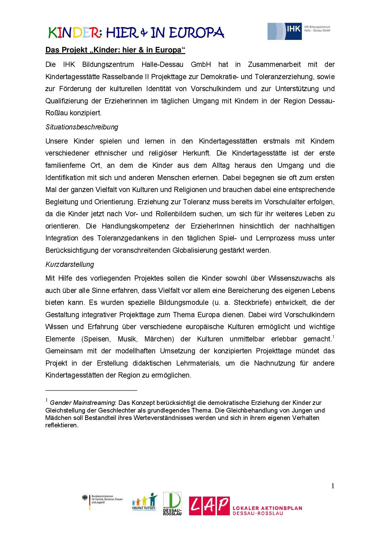 Cover von Kinder: Hier & in Europa