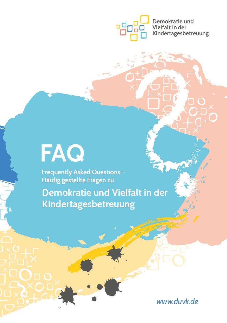Cover von FAQ – Häufig gestellte Fragen zu Demokratie und Vielfalt in der Kindertagesbetreuung