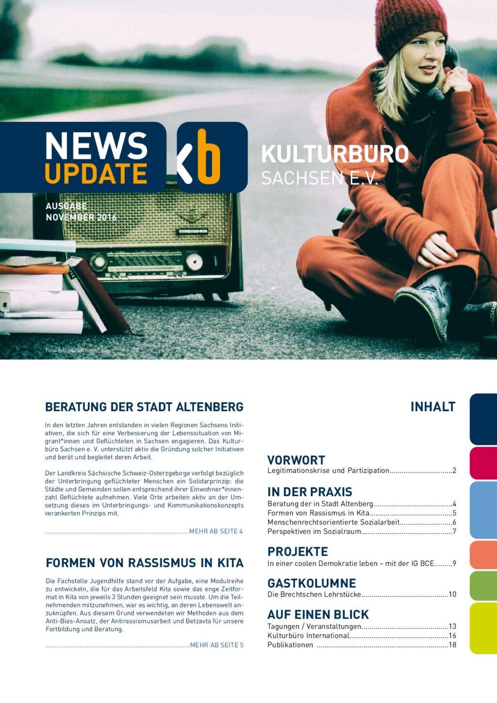 Cover von News update Ausgabe November 2016