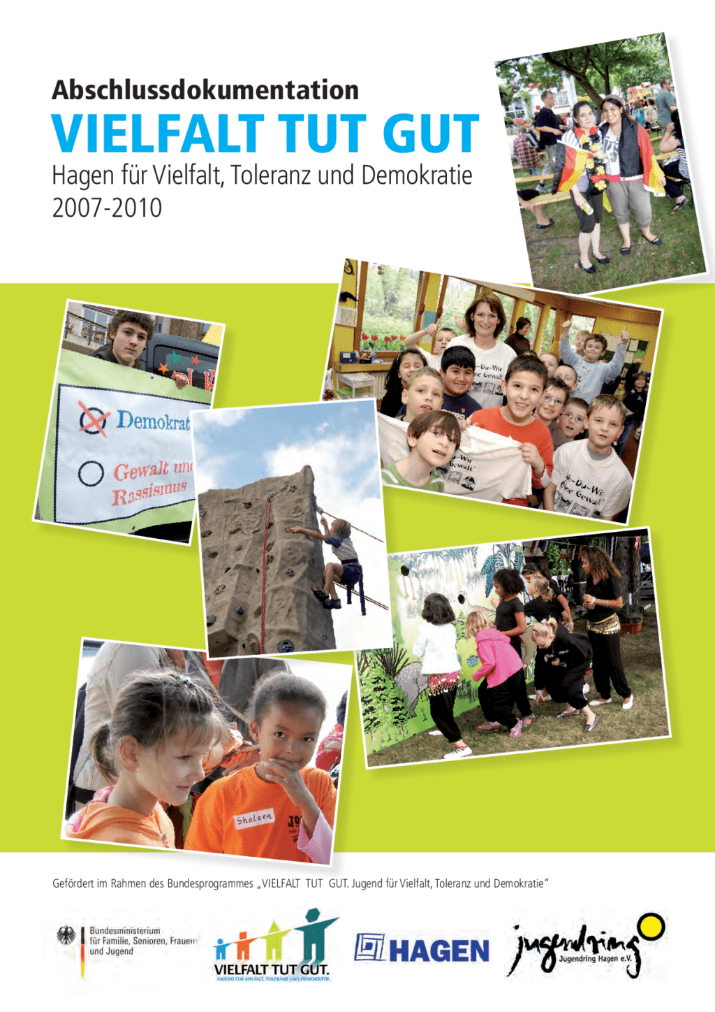 Cover von Abschlussdokumentation Vielfalt tut gut. Hagen für Vielfalt, Toleranz und Demokratie 2007 – 2010