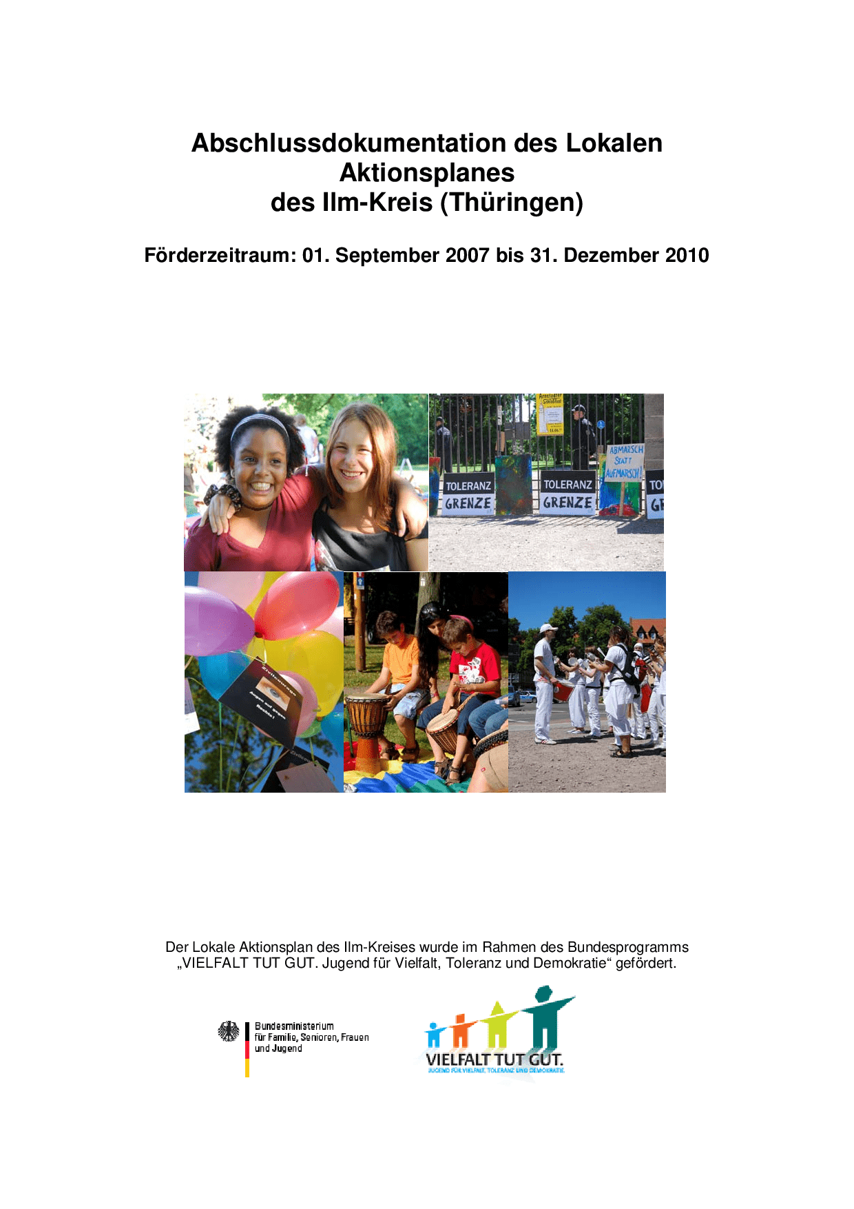 Cover von Abschlussdokumentation des Lokalen Aktionsplanes des Ilm-Kreis (Thüringen)