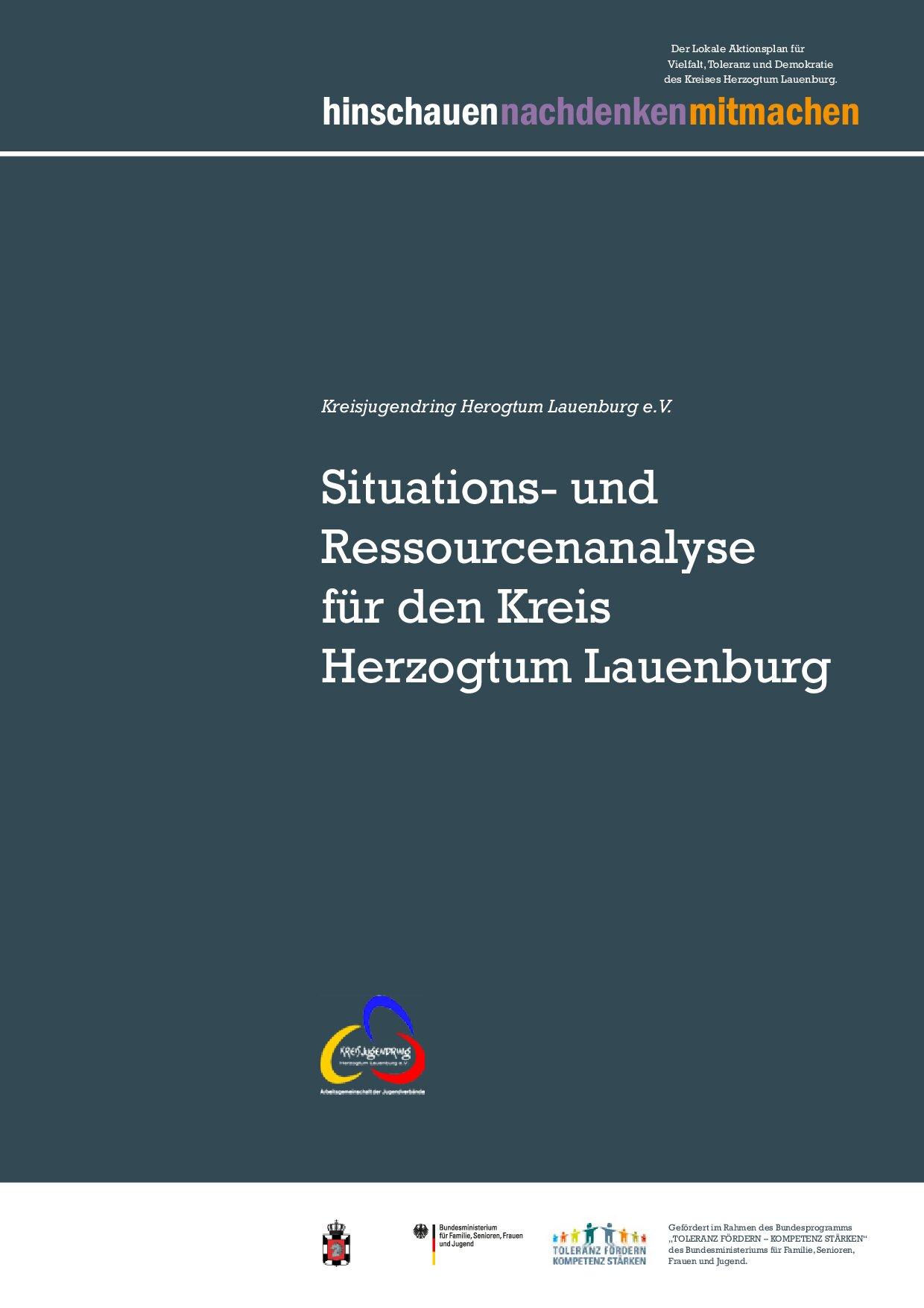 Cover von Situations- und Ressourcenanalyse für den Kreis Herzogtum Lauenburg