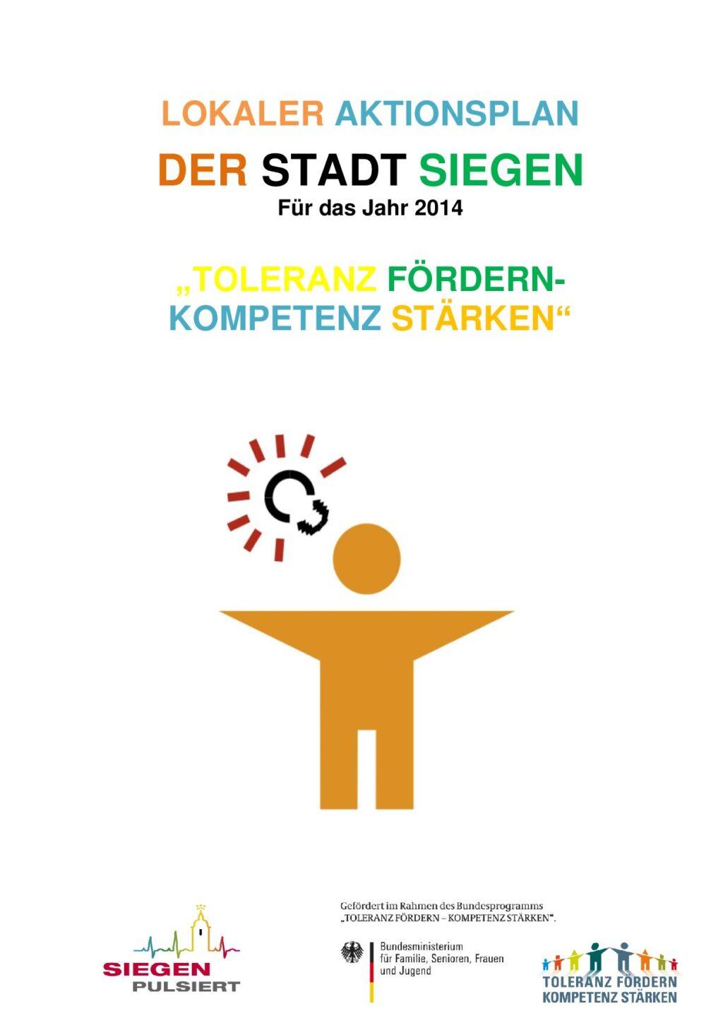 Cover von Lokaler Aktionsplan der Stadt Siegen für das Jahr 2014 "TOLERANZ FÖRDERN – KOMPETENZ STÄRKEN"