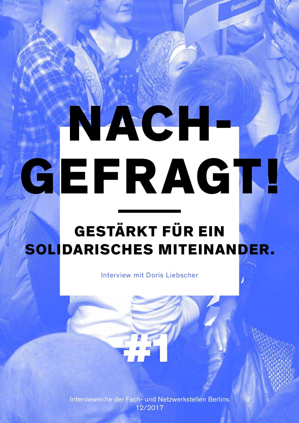 Cover von Nachgefragt! #1 Gestärkt für ein solidarisches Miteinander. Interview mit Doris Liebscher