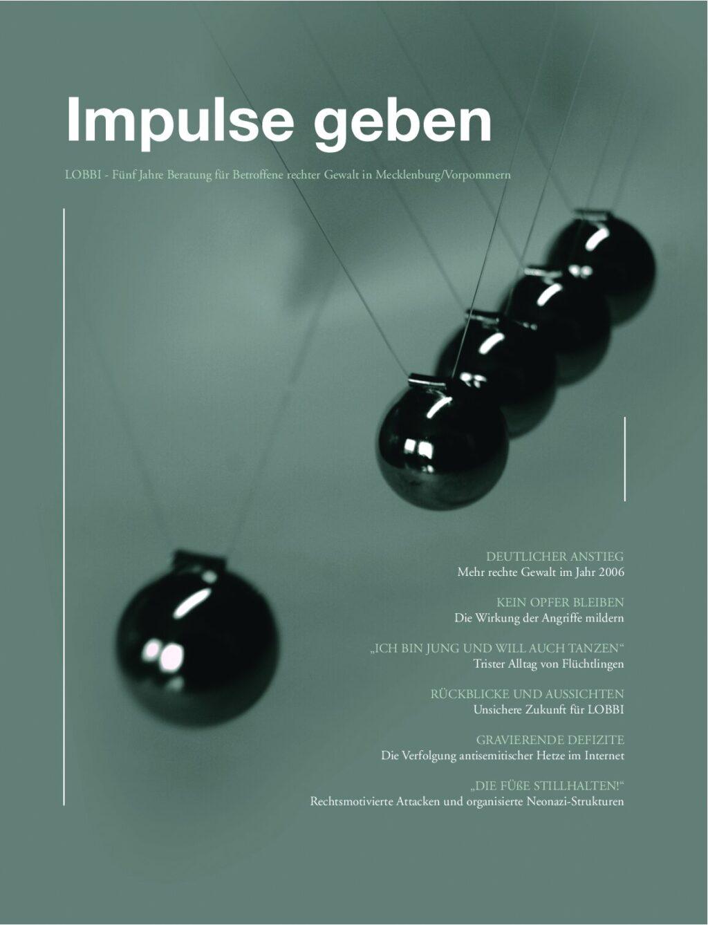 Cover von Beratung für Betroffene rechter Gewalt in Mecklenburg-Vorpommern