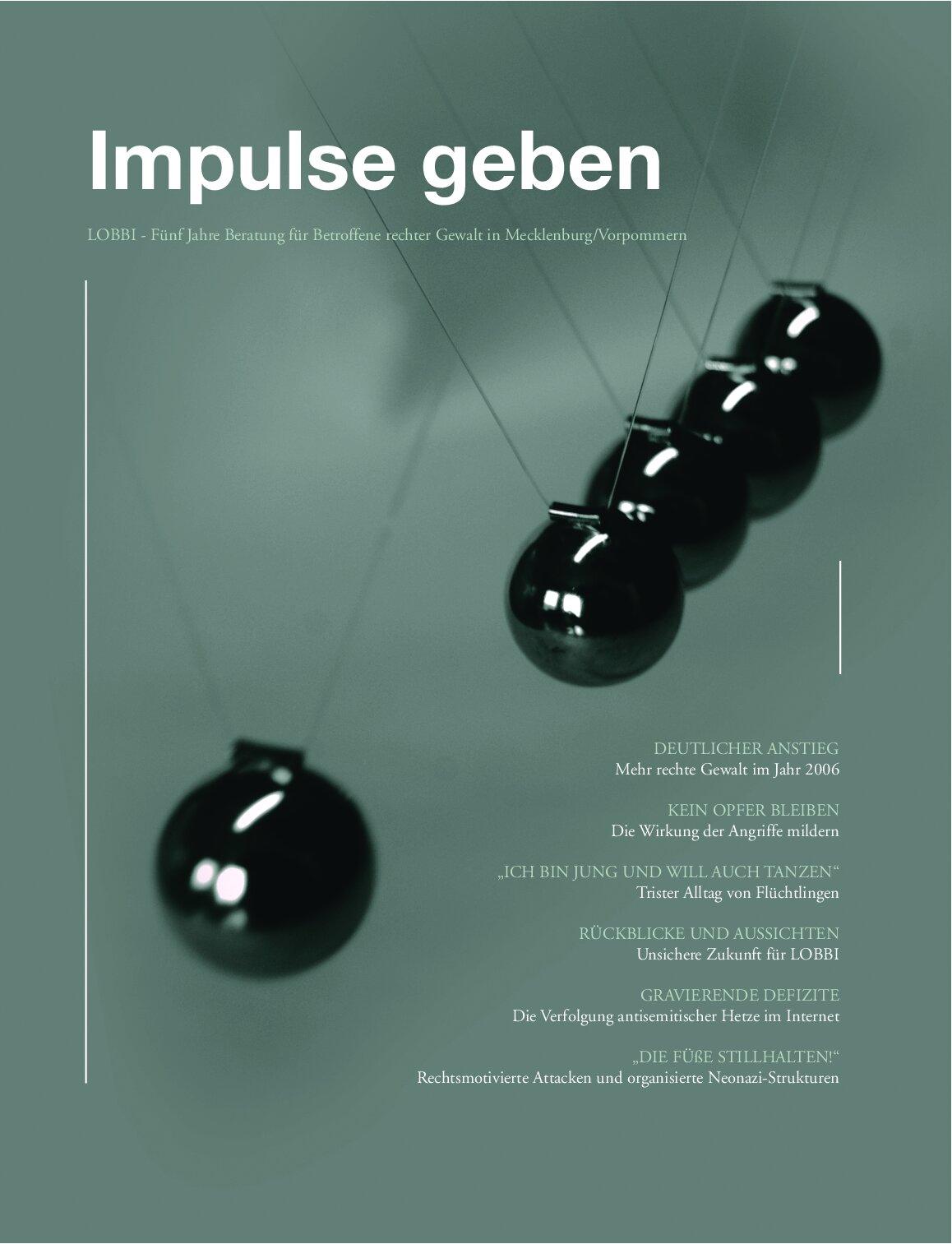 Cover von Beratung für Betroffene rechter Gewalt in Mecklenburg-Vorpommern