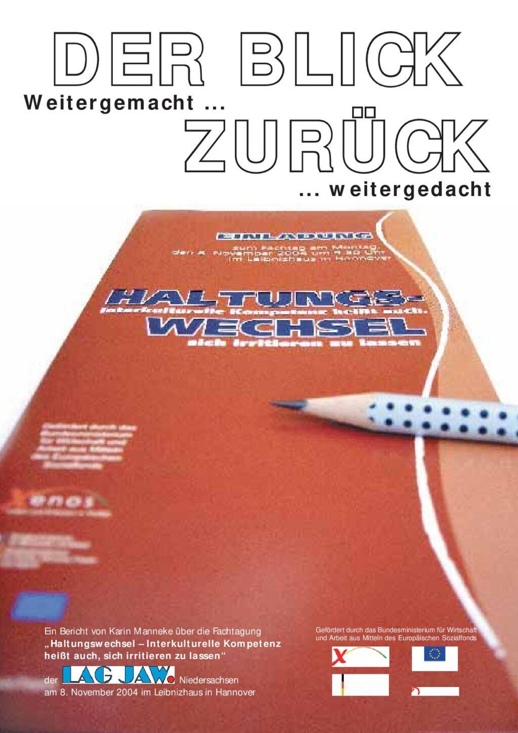 Cover von Weitergemacht… weitergedacht. Bericht über die Fachtagung "Haltungswechsel – Interkulturelle Kompetenz heißt auch, sich irritieren zu lassen"