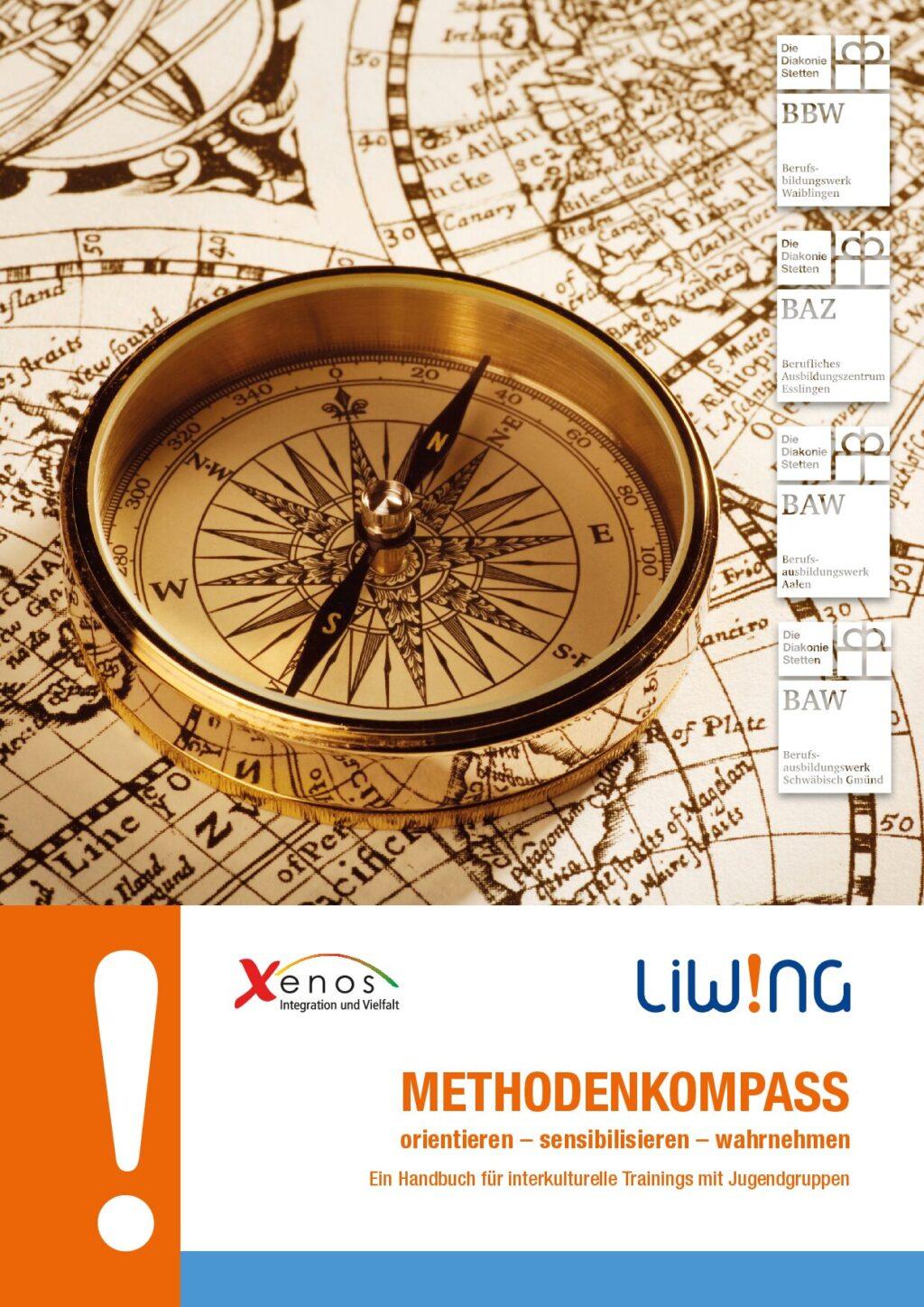 Cover von Methodenkompass. Orientieren – sensibilisieren – wahrnehmen. Ein Handbuch für interkulturelle Trainings mit Jugendgruppen