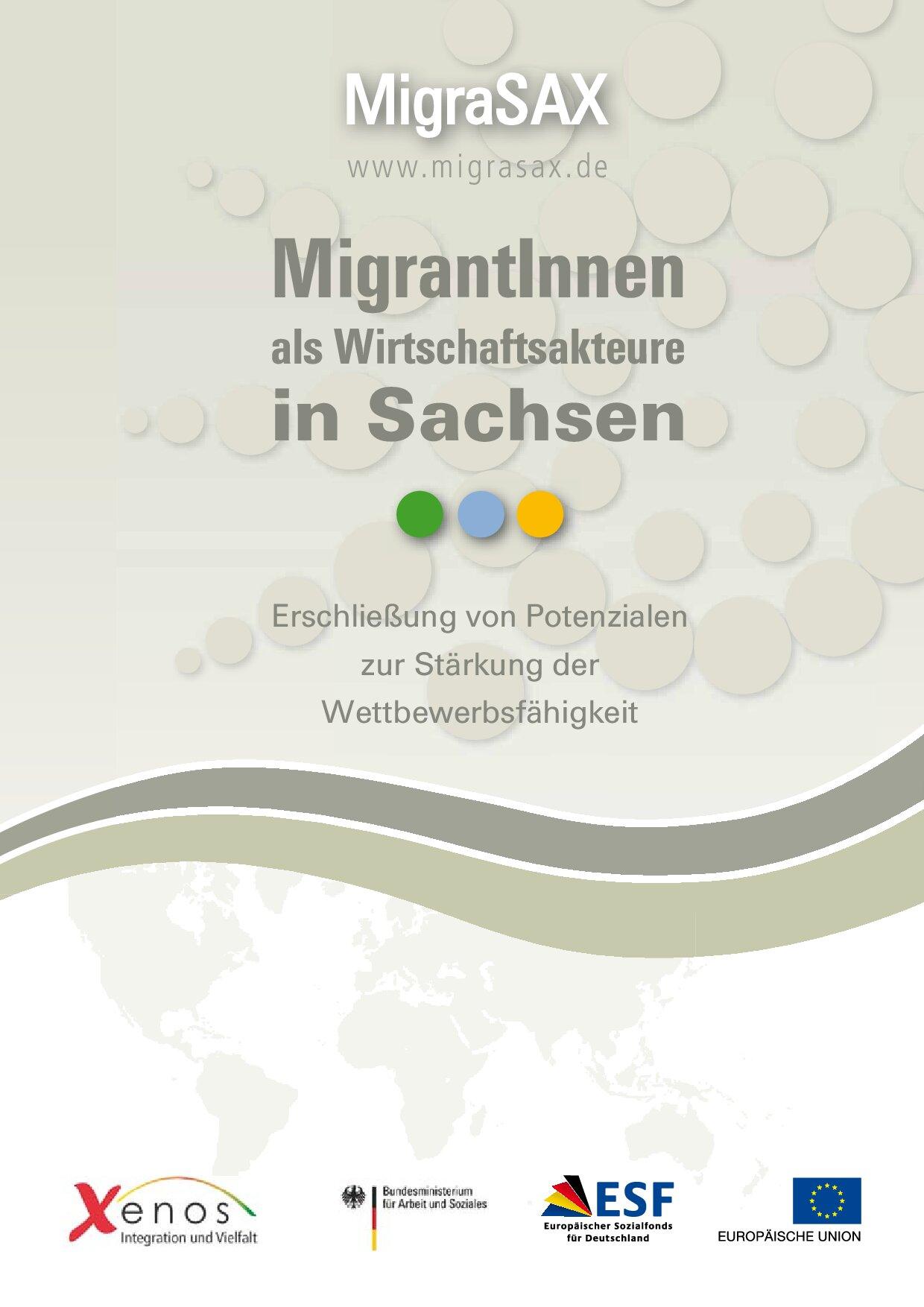 Cover von MigrantInnen als Wirtschaftsakteure in Sachsen. Erschließung von Potentialen zur Stärkung der Wettbewerbsfähigkeit