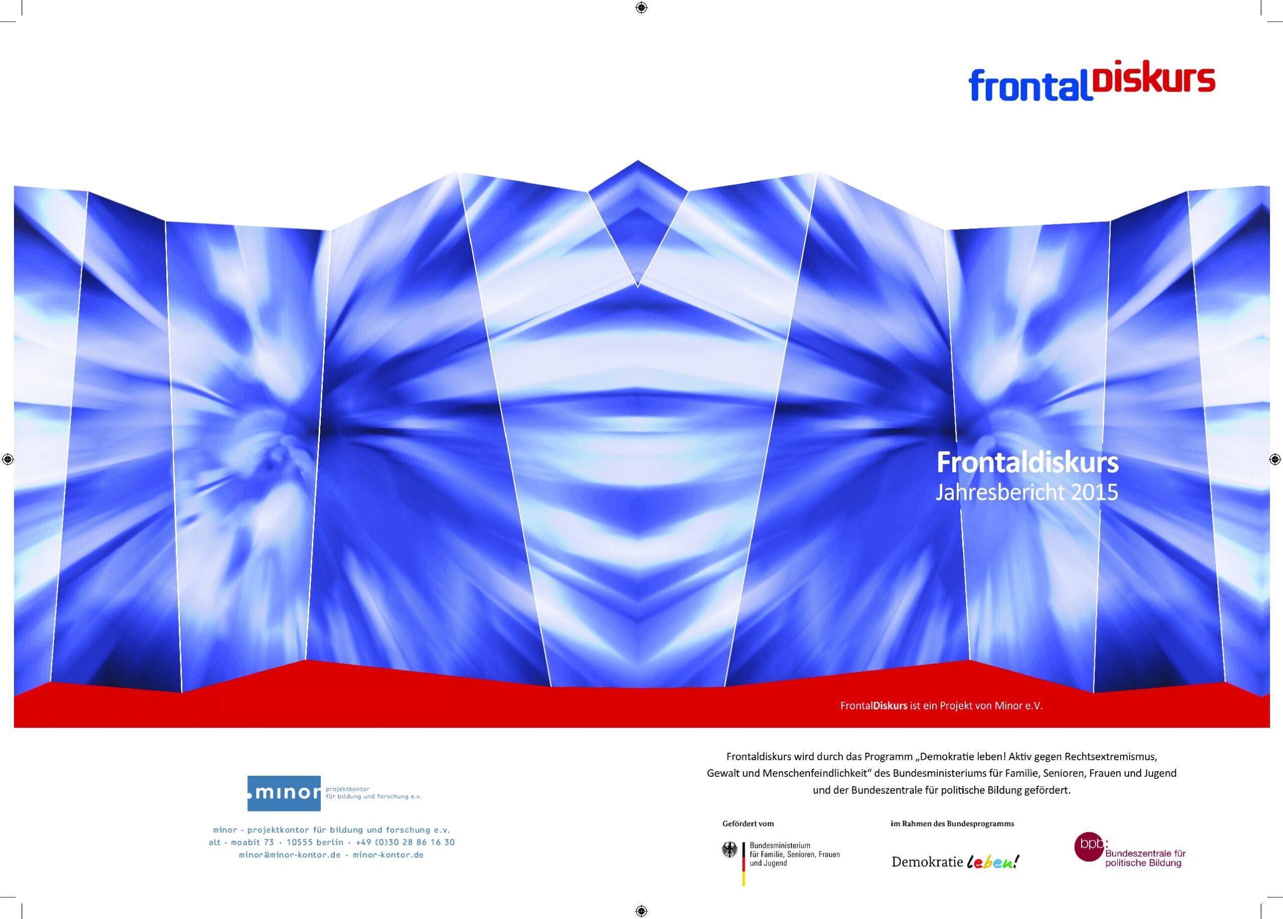 Cover von Frontaldiskurs. Jahresbericht 2015