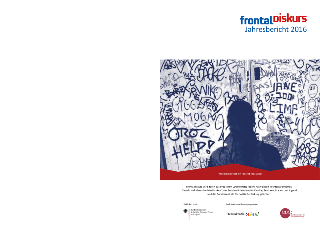 Cover von Frontaldiskurs. Jahresbericht 2016