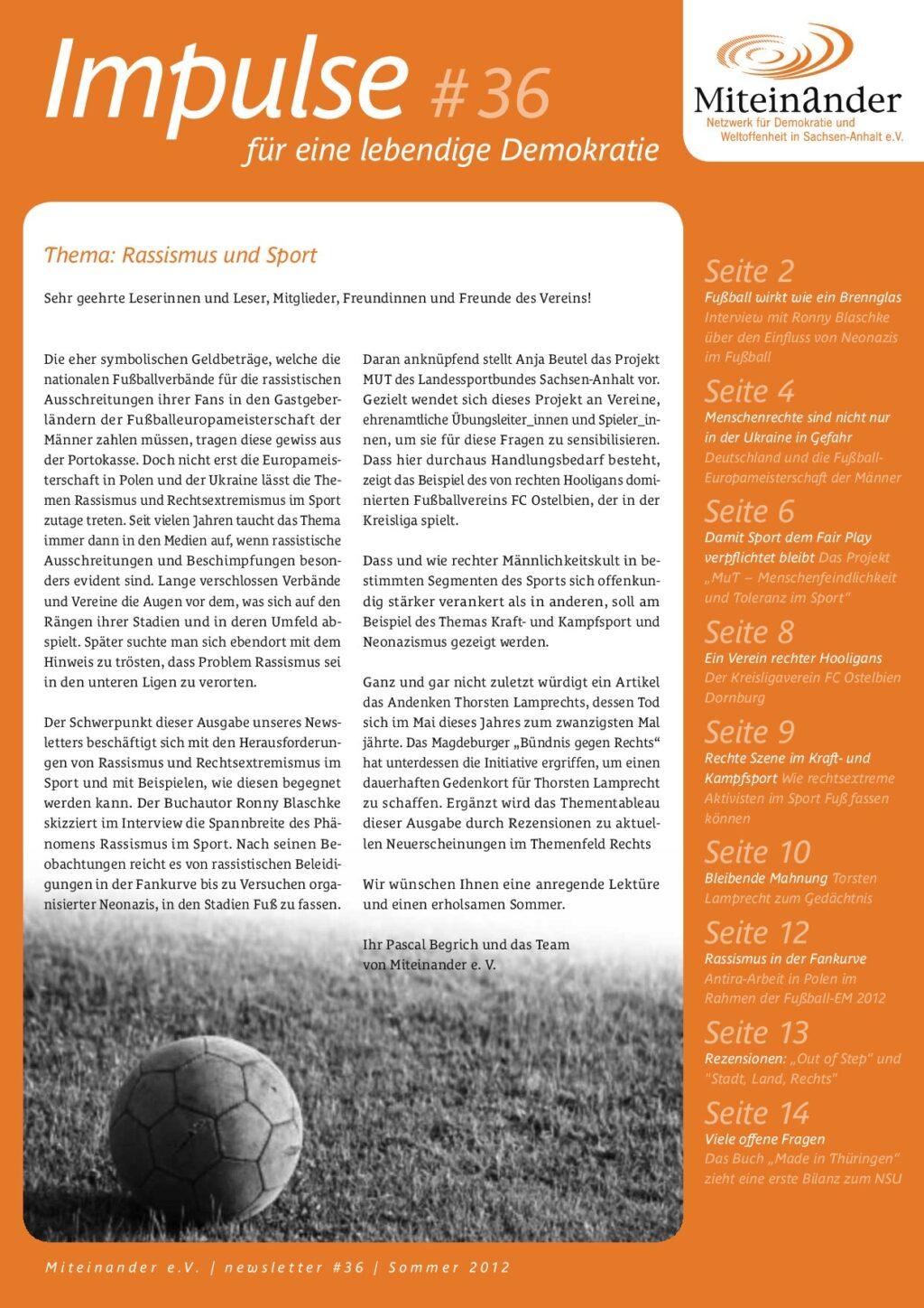 Cover von Impulse für eine lebendige Demokratie #36