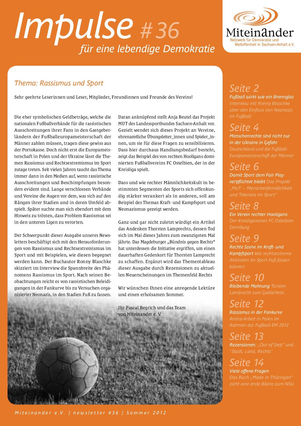 Cover von Impulse für eine lebendige Demokratie #36