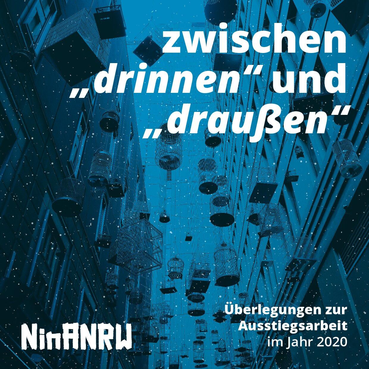 Cover von Zwischen "drinnen" und "draußen". Überlegungen zur Ausstiegsarbeit im Jahr 2020