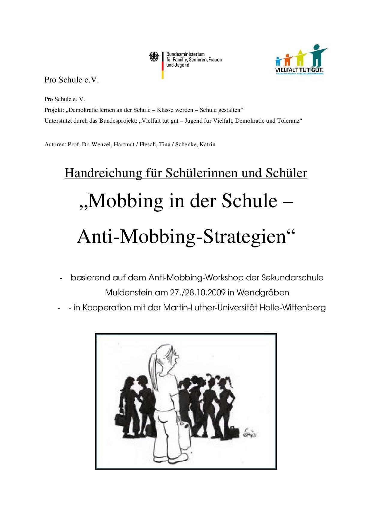 Cover von Mobbing in der Schule – Anti-Mobbing-Strategien