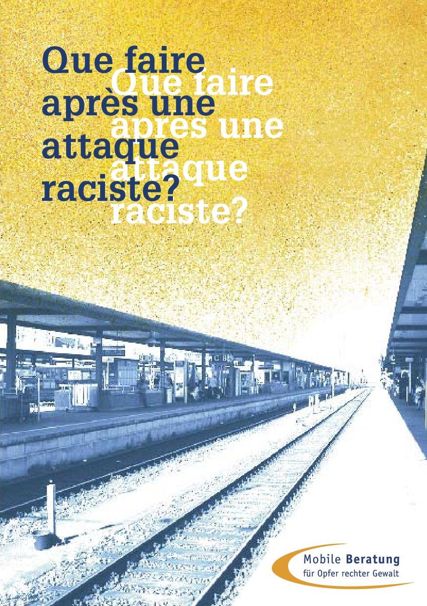 Cover von Que faire en cas d’agression raciste?