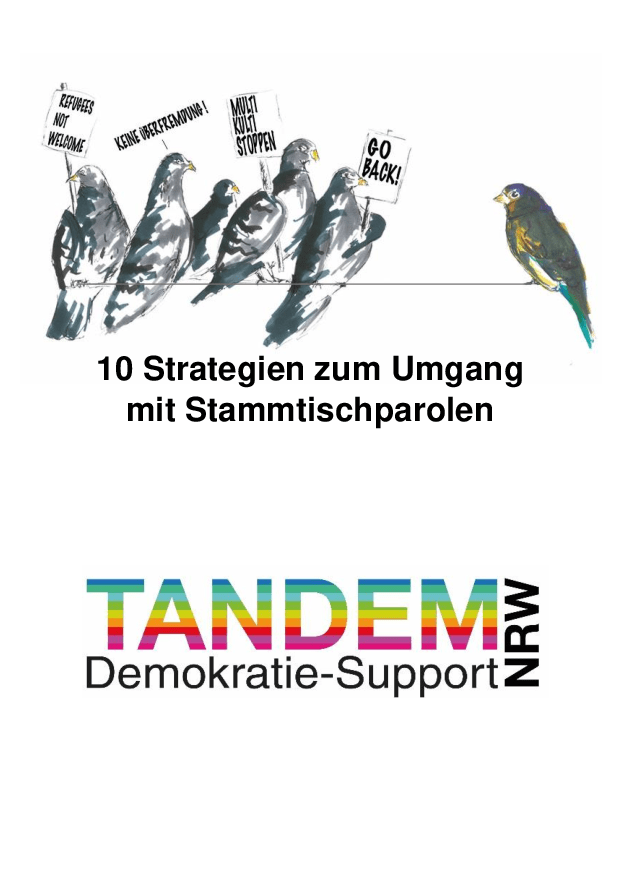 Cover von 10 Strategien zum Umgang mit Stammtischparolen