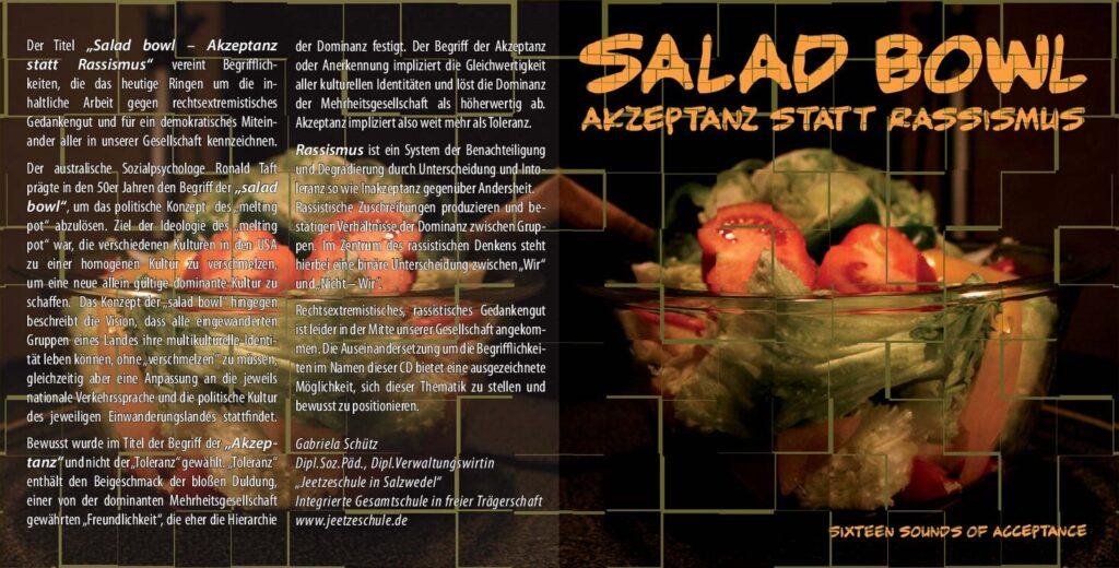 Cover von Salad Bowl. Akzeptanz statt Rassismus