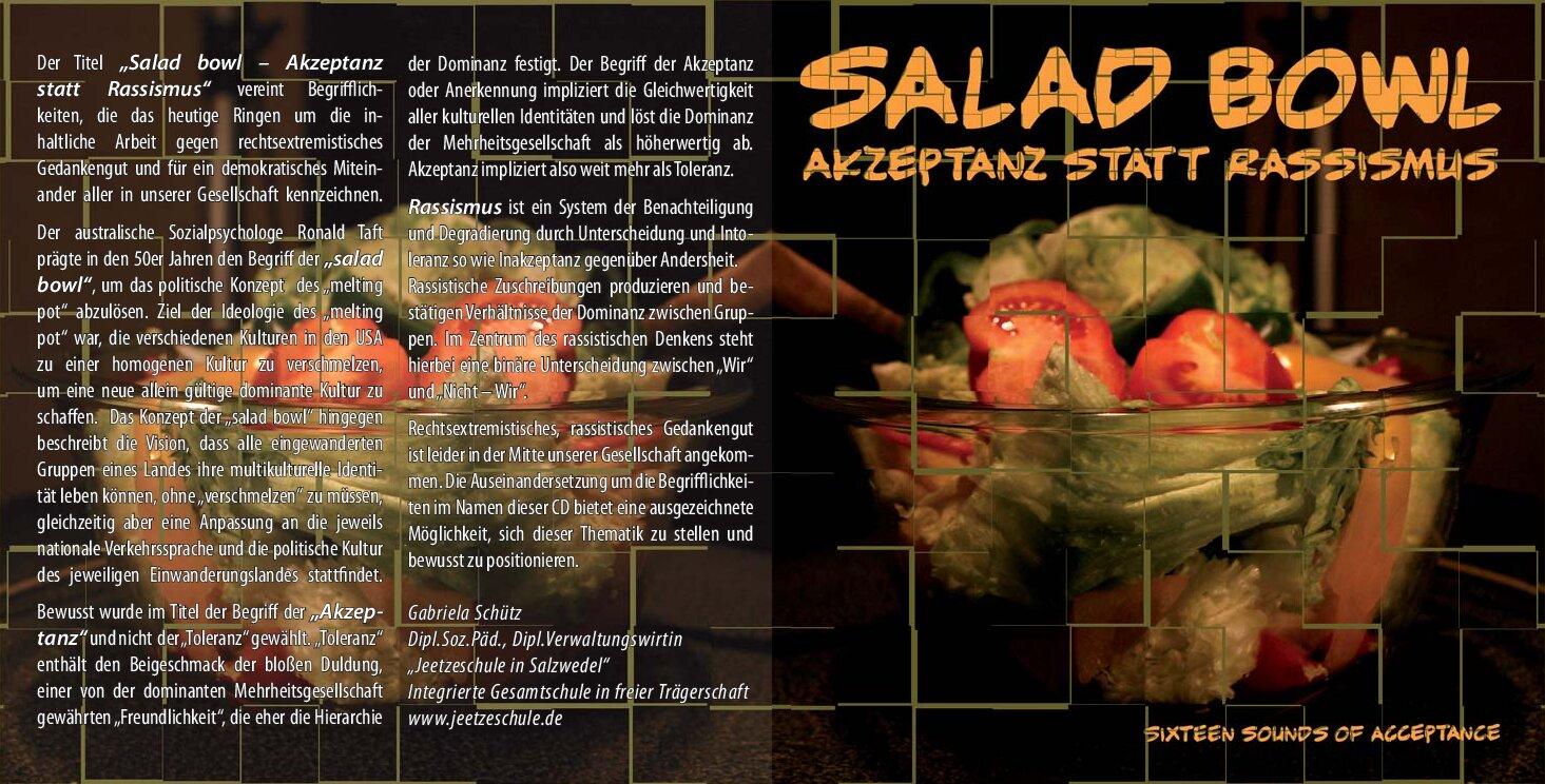 Cover von Salad Bowl. Akzeptanz statt Rassismus