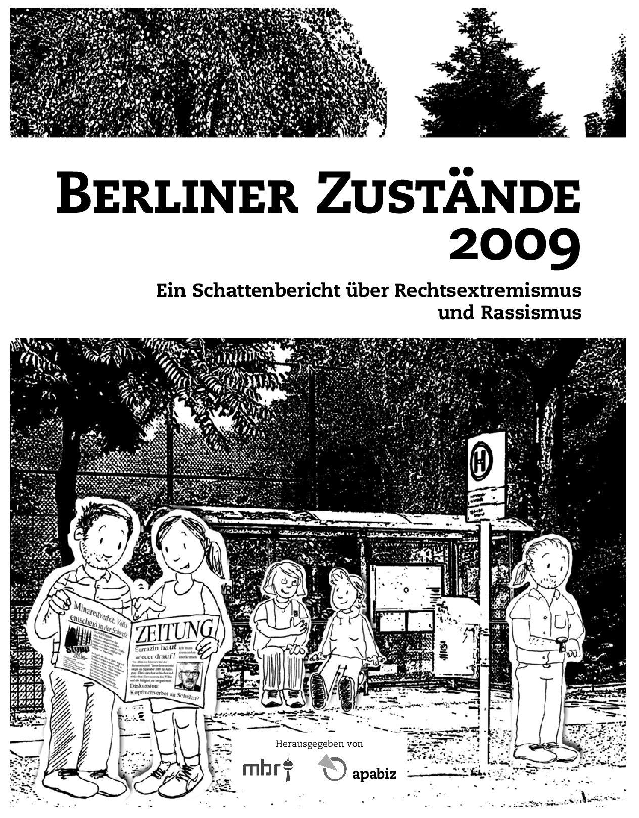 Cover von Berliner Zustände 2009. Ein Schattenbericht über Rechtsextremismus und Rassismus