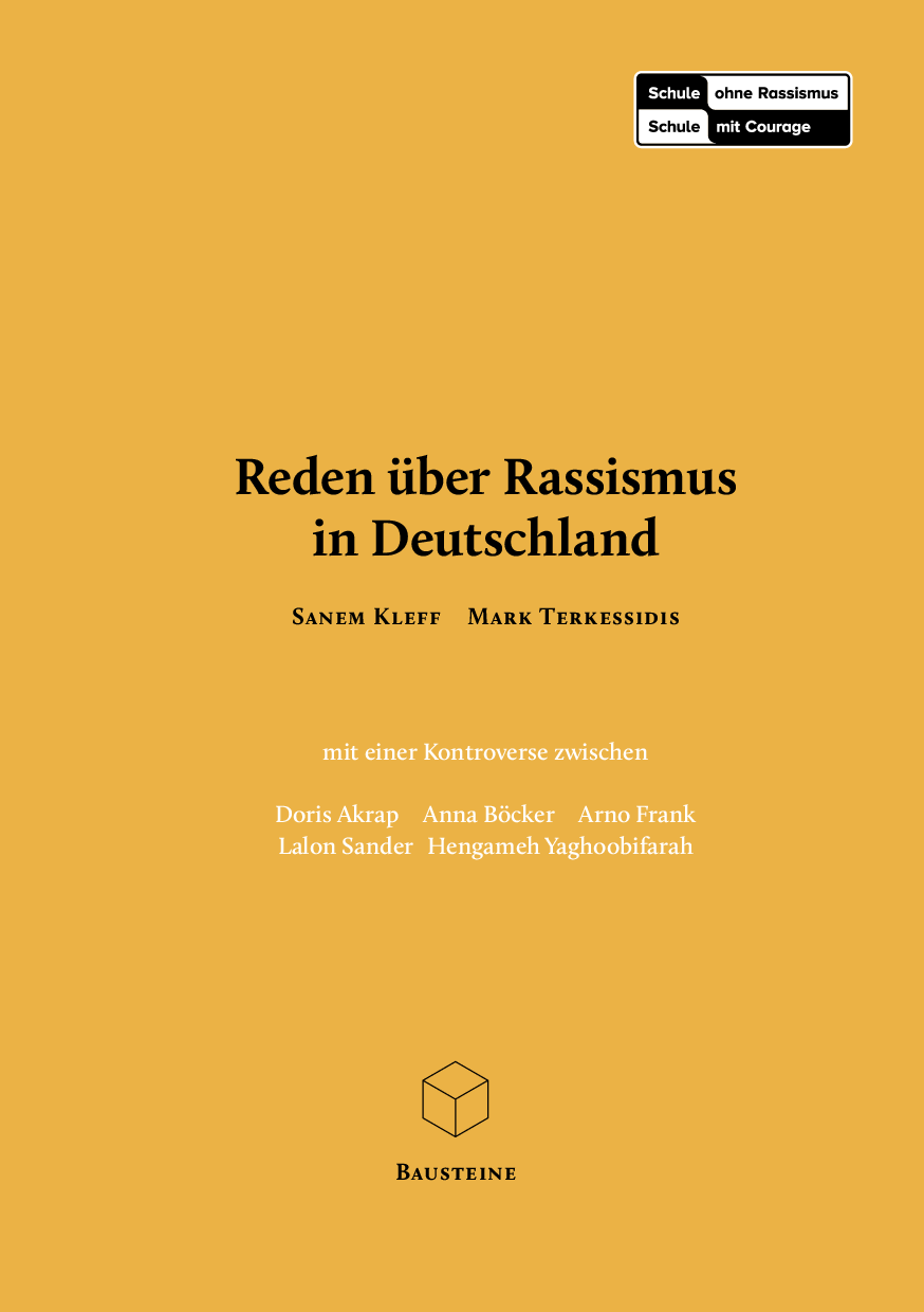 Cover von Reden über Rassismus in Deutschland. Baustein 4