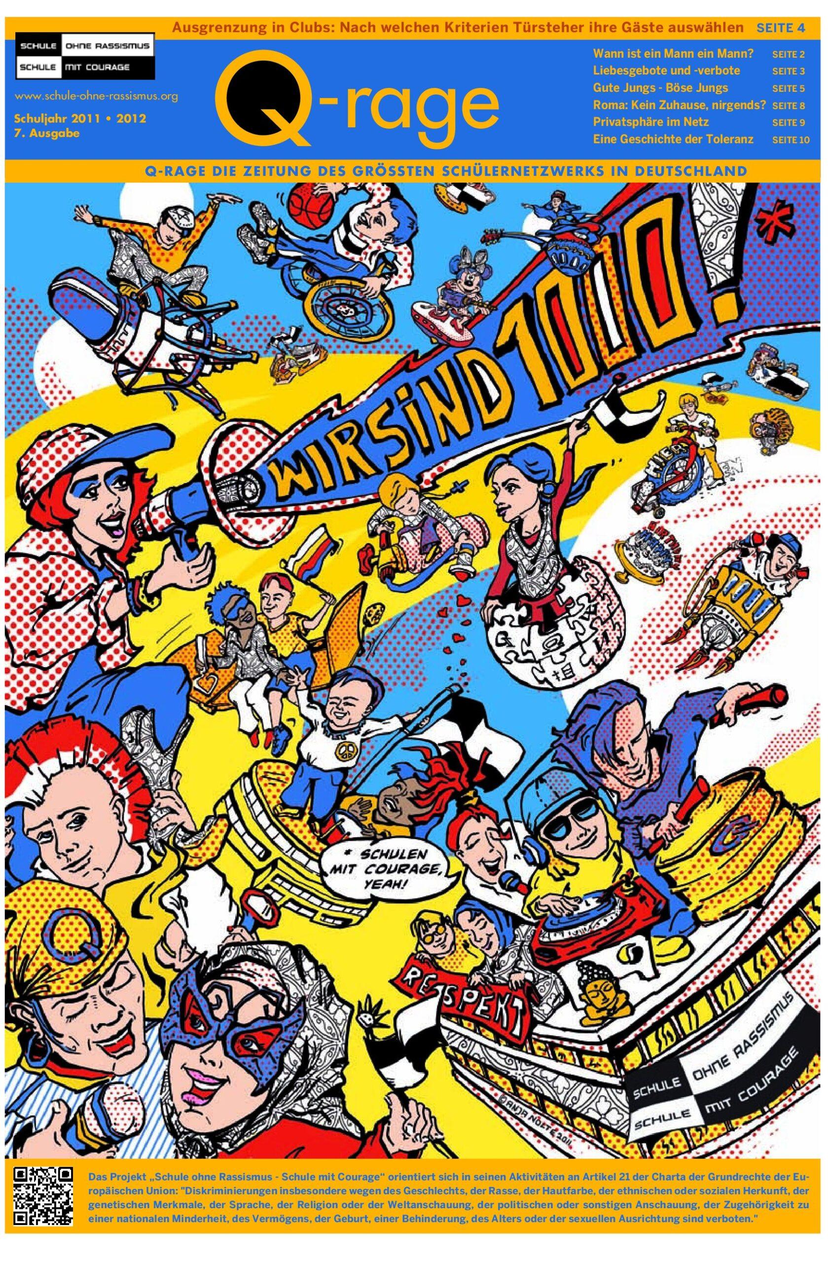 Cover von Q-Rage Die Zeitung des größten Schülernetzwerks in Deutschland 7. Ausgabe