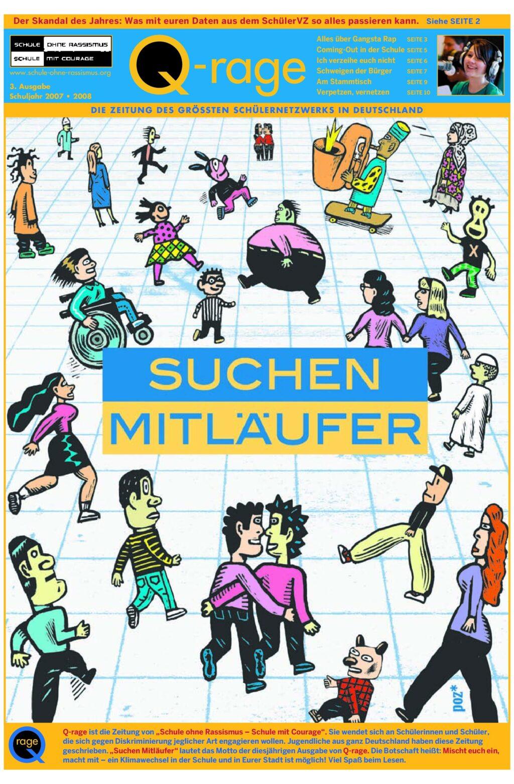 Cover von Q-Rage Die Zeitung des größten Schülernetzwerks in Deutschland 3. Ausgabe