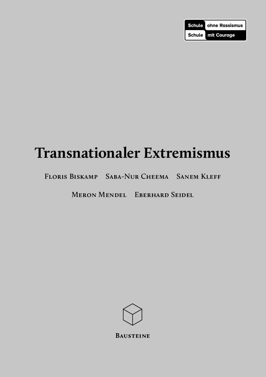 Cover von Transnationaler Extremismus. Baustein 6