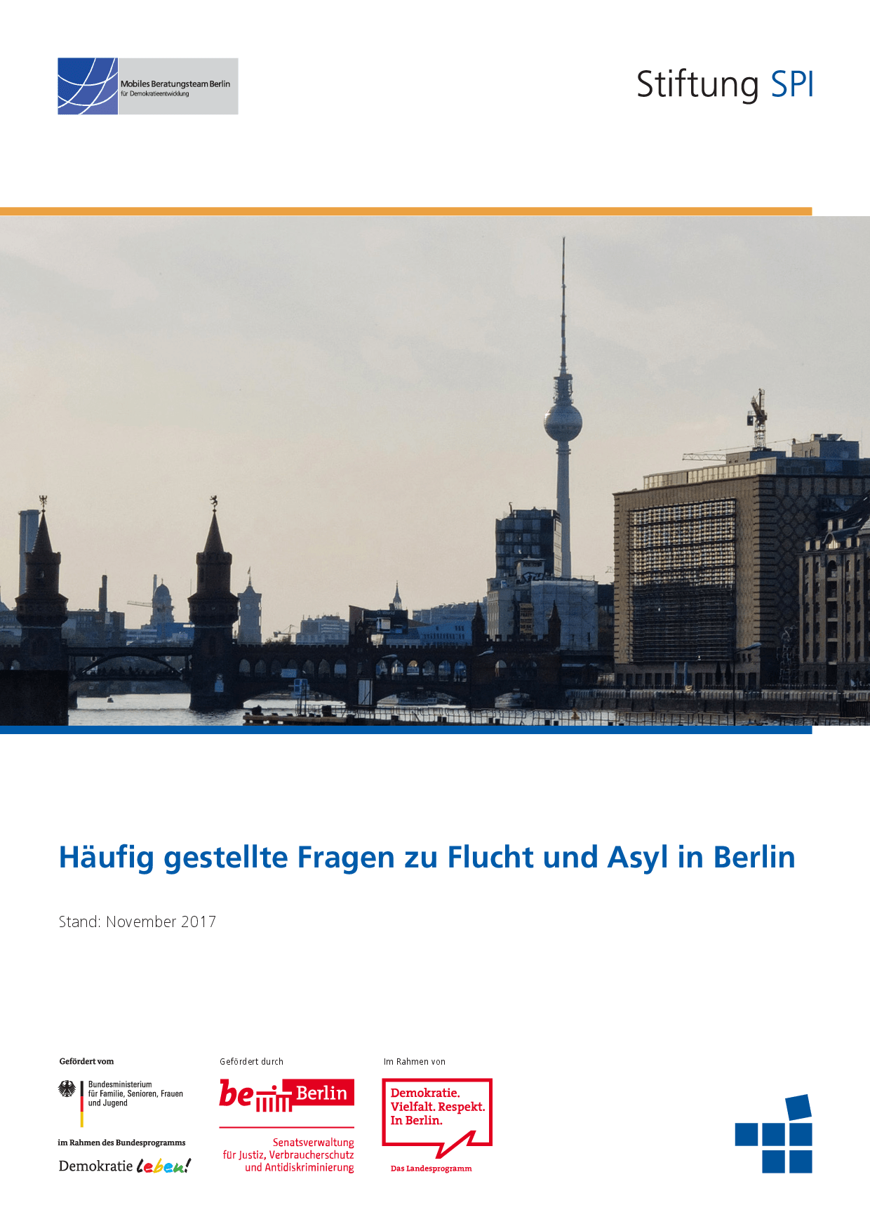 Cover von Häufig gestellte Fragen zu Flucht und Asyl in Berlin