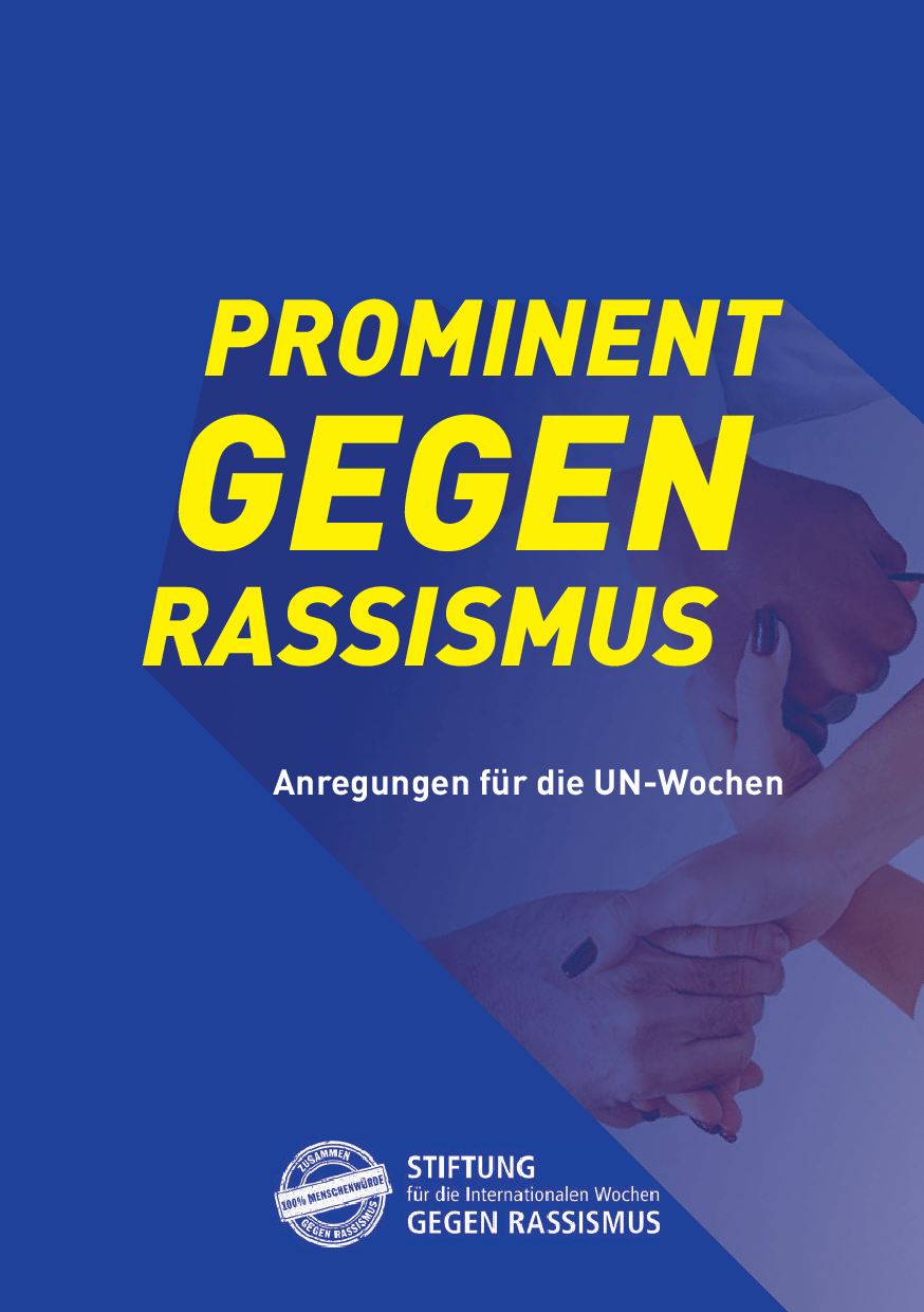 Cover von Prominent gegen Rassismus. Anregungen für die UN-Wochen