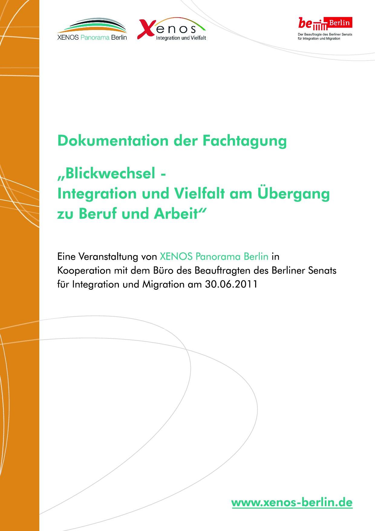 Cover von Dokumentation der Fachtagung "Blickwechsel – Integration und Vielfalt am Übergang zu Beruf und Arbeit"
