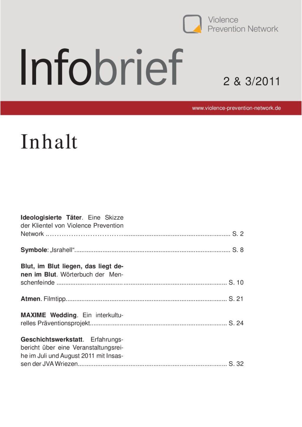 Cover von Infobrief 2&3/2011