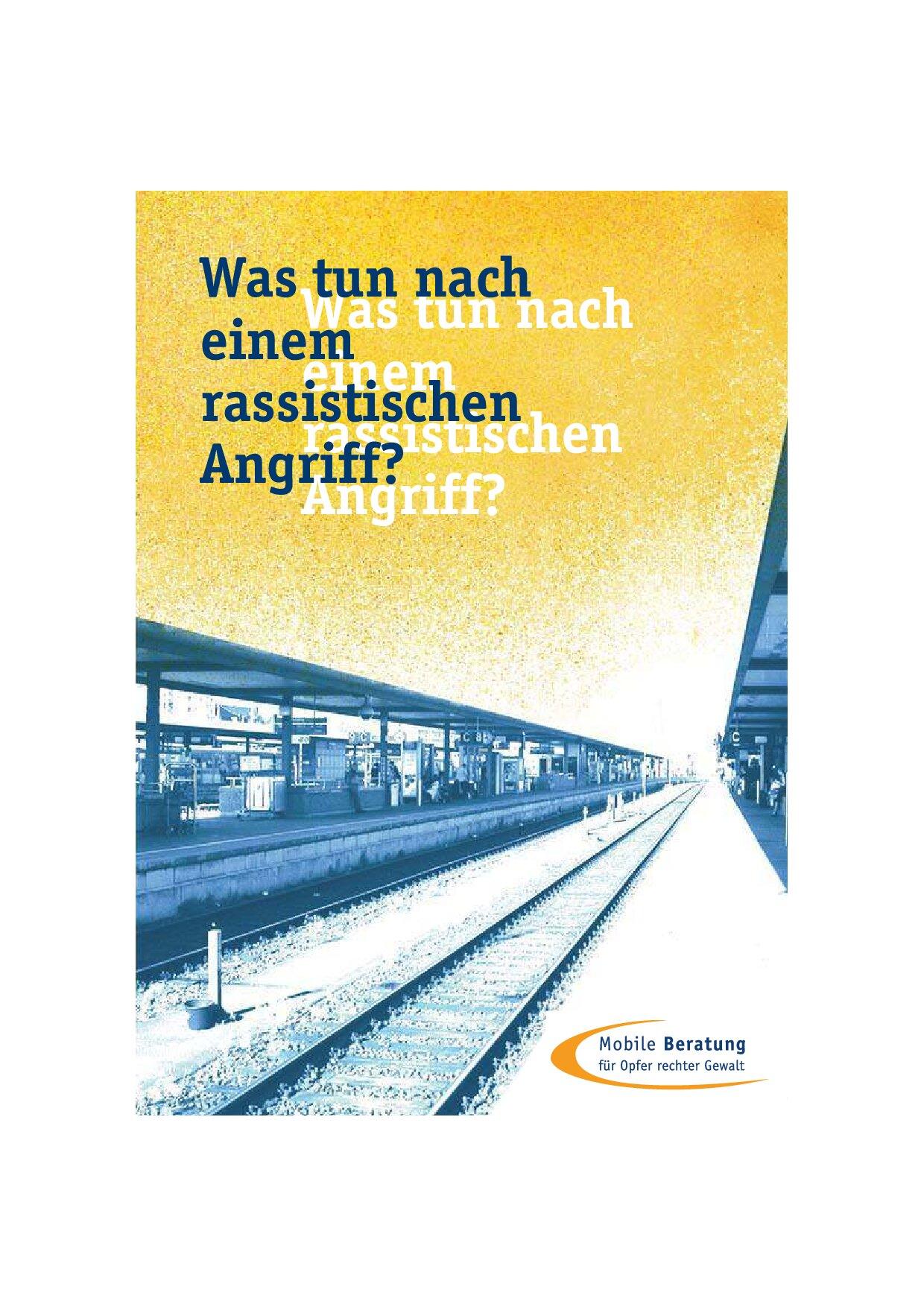 Cover von Was tun nach einem rassistischen Angriff?