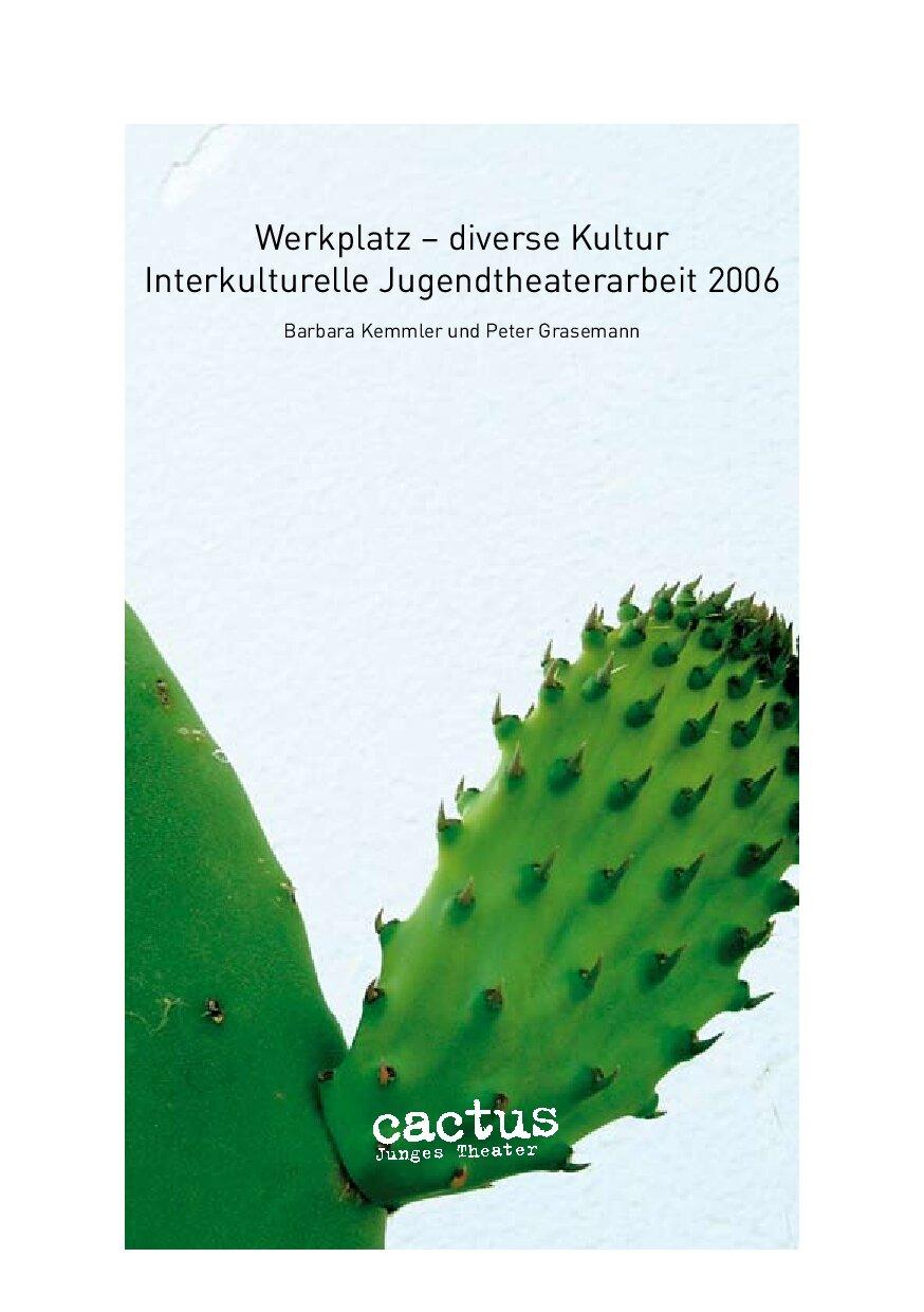 Cover von Werkplatz – diverse Kultur. Interkulturelle Jugendtheaterarbeit 2006
