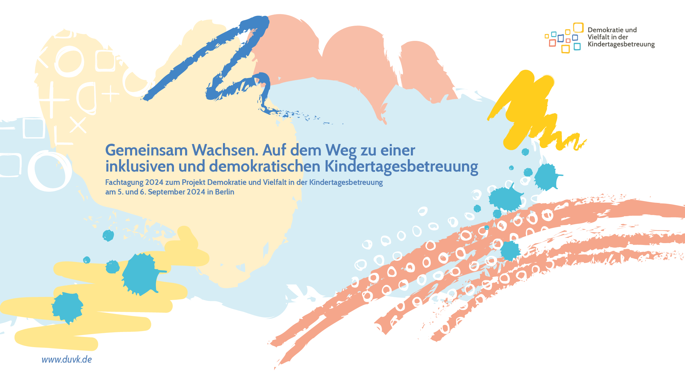 Cover von Gemeinsam Wachsen. Auf dem Weg zu einer inklusiven und demokratischen Kindertagesbetreuung. Fachtagung 2024 zum Projekt Demokratie und Vielfalt in der Kindertagesbetreuung am 5. und 6. September 2024 in Berlin