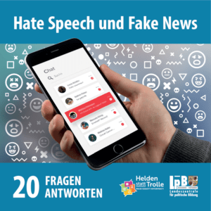 Cover von Hate Speech und Fake News. 20 Fragen. 20 Antworten