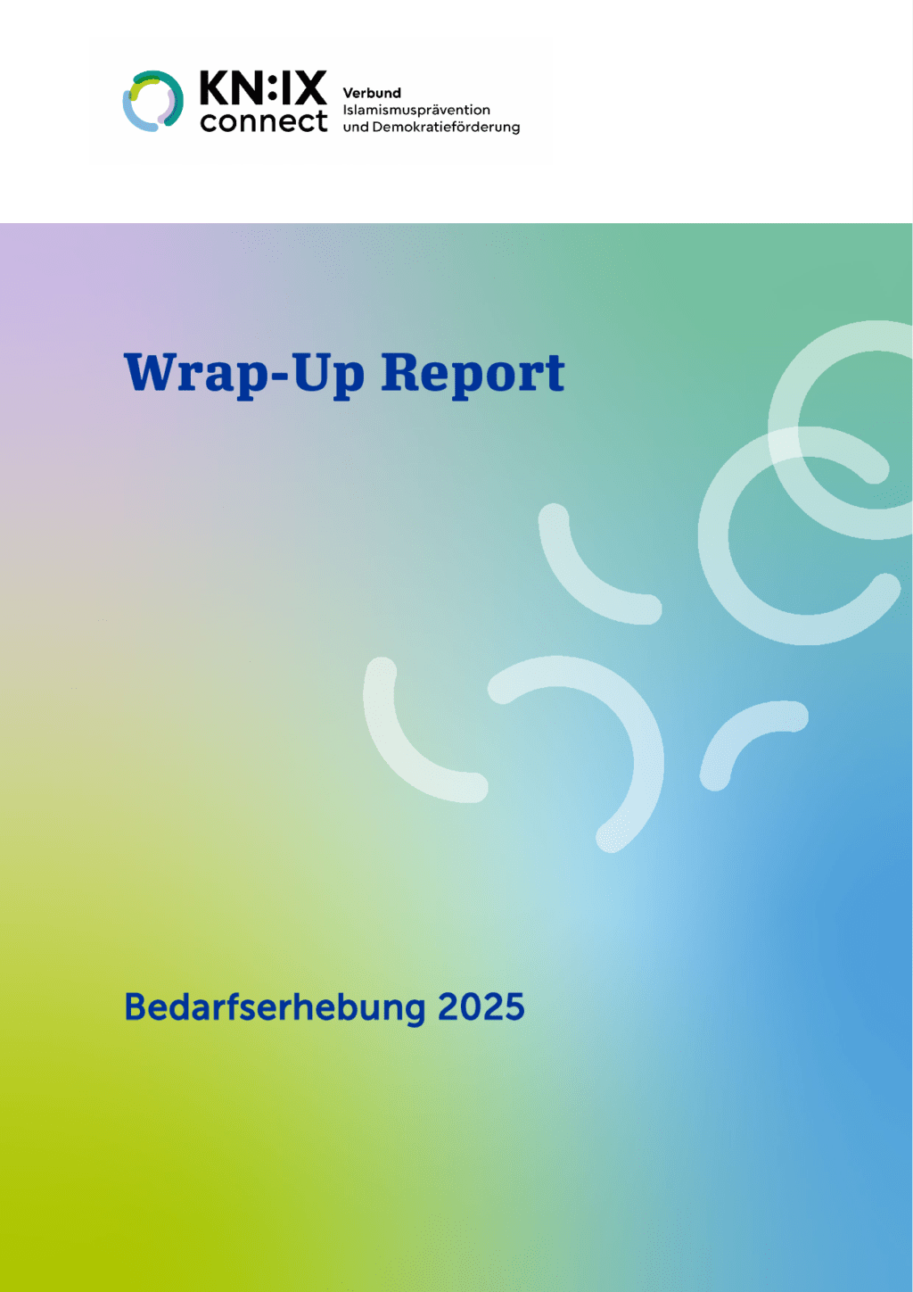 Cover von Wrap-Up Report. Bedarfserhebung 2025