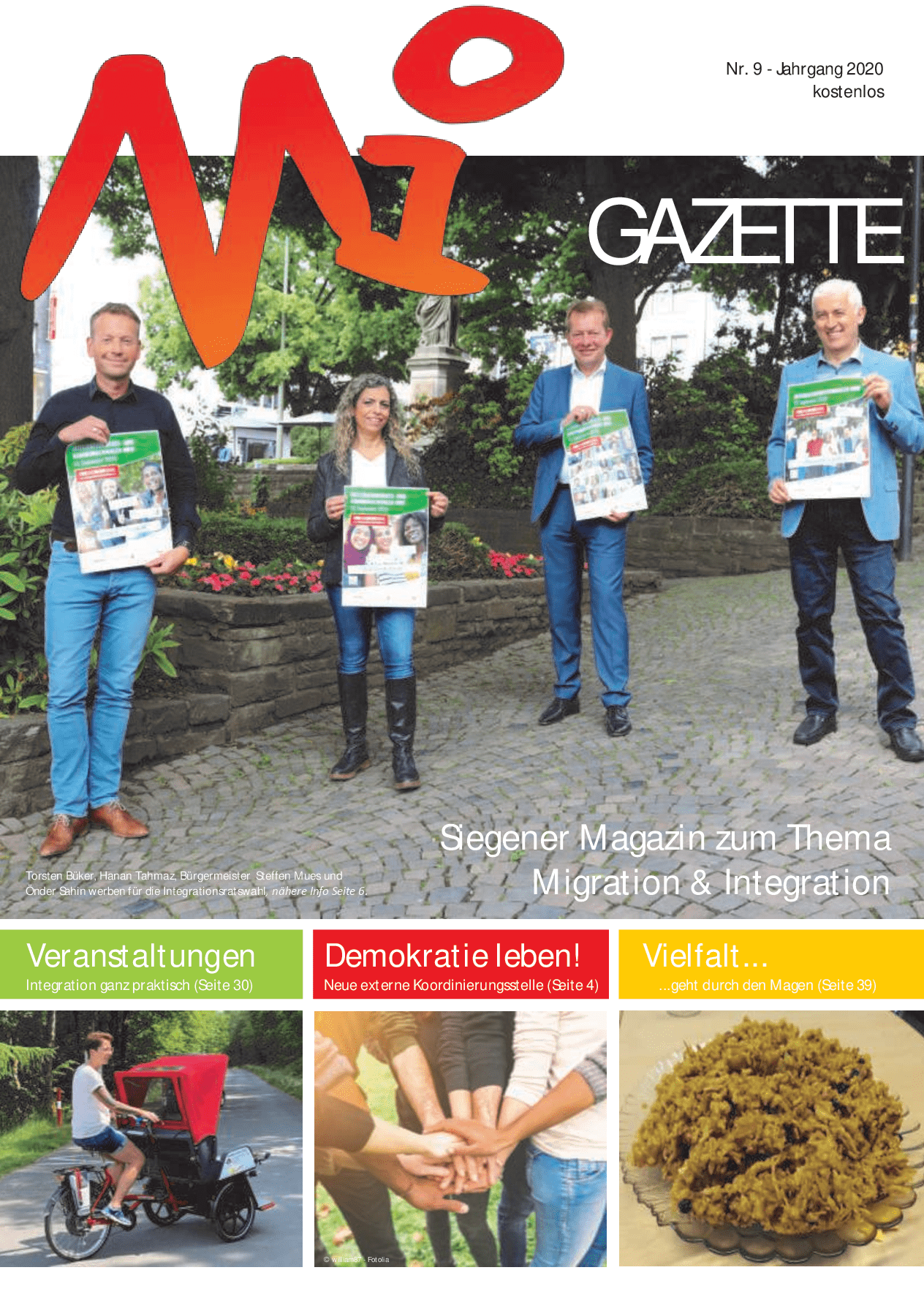 Cover von Migazette Nr. 9 Siegener Magazin zum Thema Migration & Integration