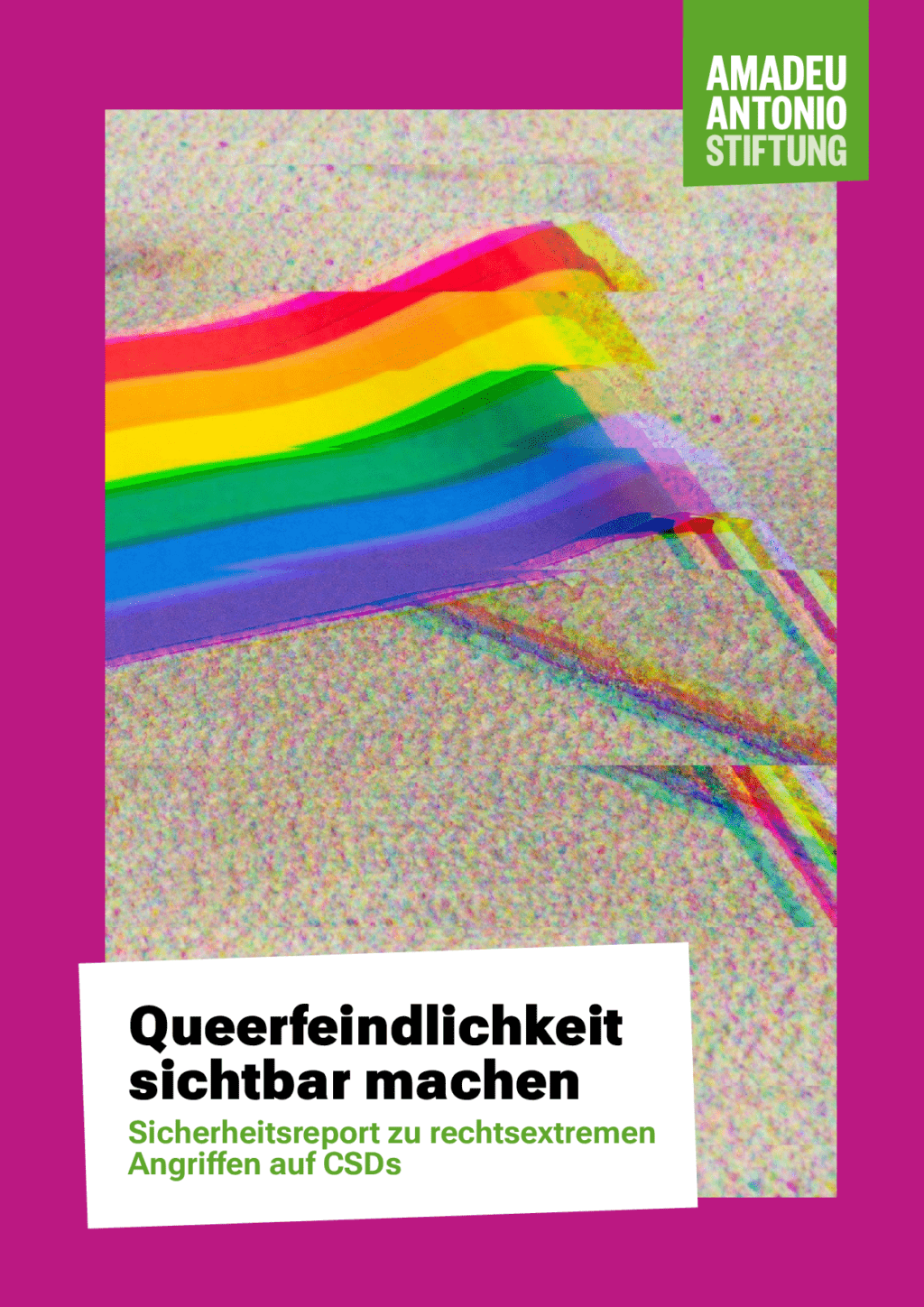 Cover von Queerfeindlichkeit sichtbar machen. Sicherheitsreport zu rechtsextremen Angriffen auf CSDs