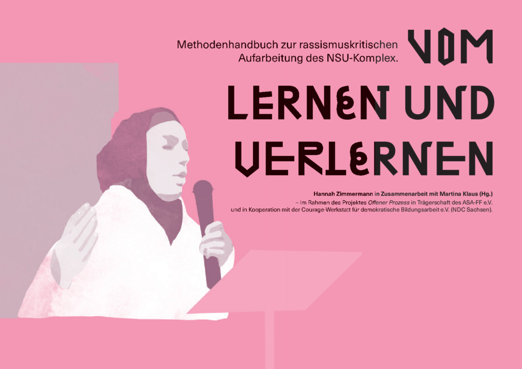 Cover von Vom Lernen und Verlernen. Methodenhandbuch zur rassismuskritischen Aufarbeitung des NSU-Komplex