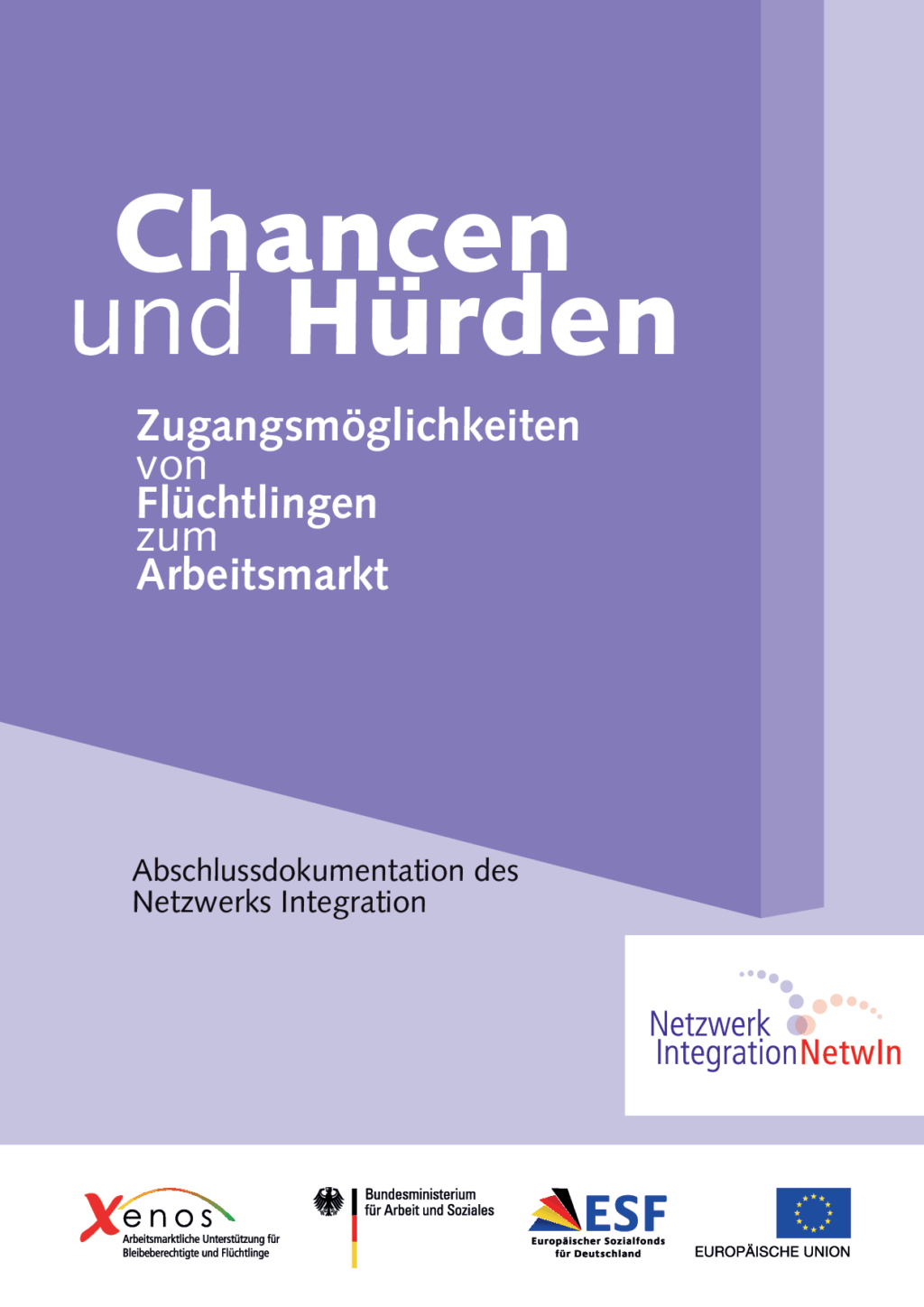 Cover von Chancen und Hürden. Zugangsmöglichkeiten von Flüchtlingen zum Arbeitsmarkt