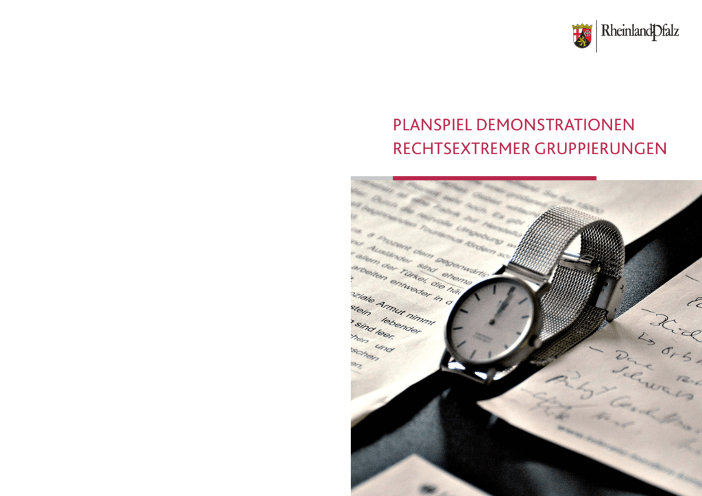 Cover von Planspiel Demonstrationen rechtsextremer Gruppierungen