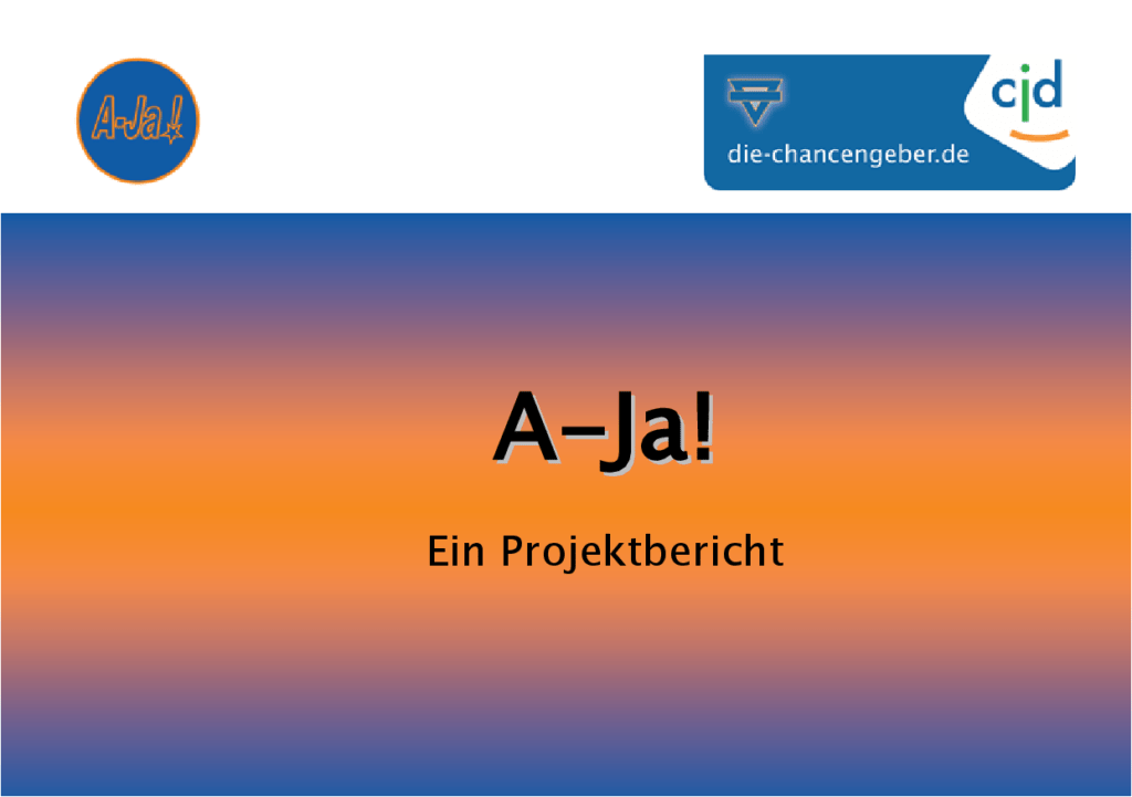 Cover von A-Ja! Ein Projektbericht