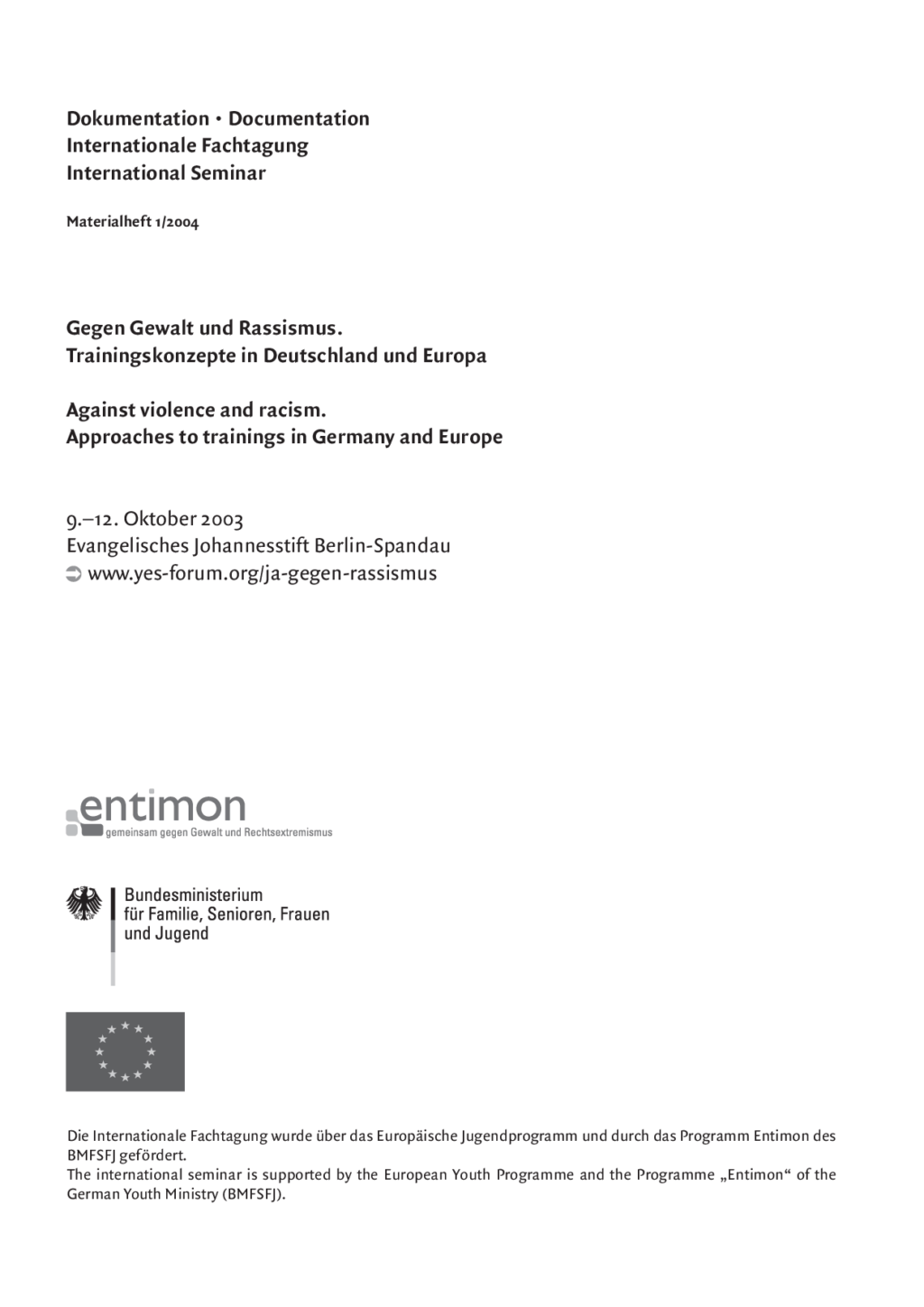 Cover von Gegen Gewalt und Rassismus. Trainingskonzepte in Deutschland und Europa.