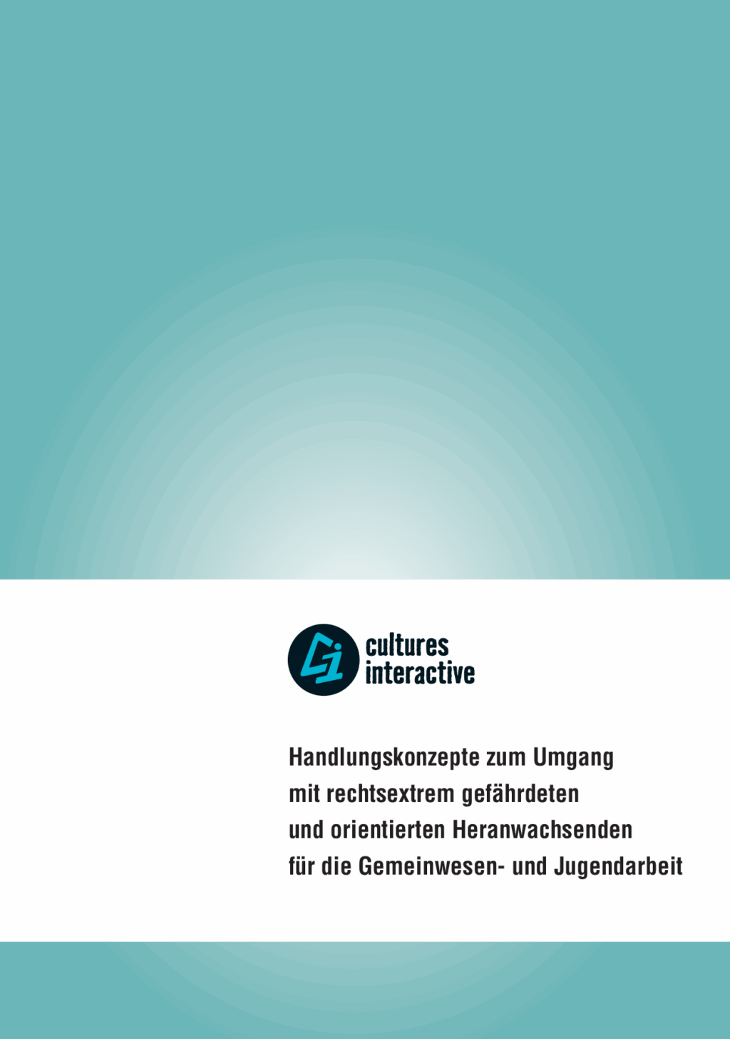 Cover von Handlungskonzepte zum Umgang mit rechtsextrem gefährdeten und orientierten Heranwachsenden für die Gemeinwesen- und Jugendarbeit